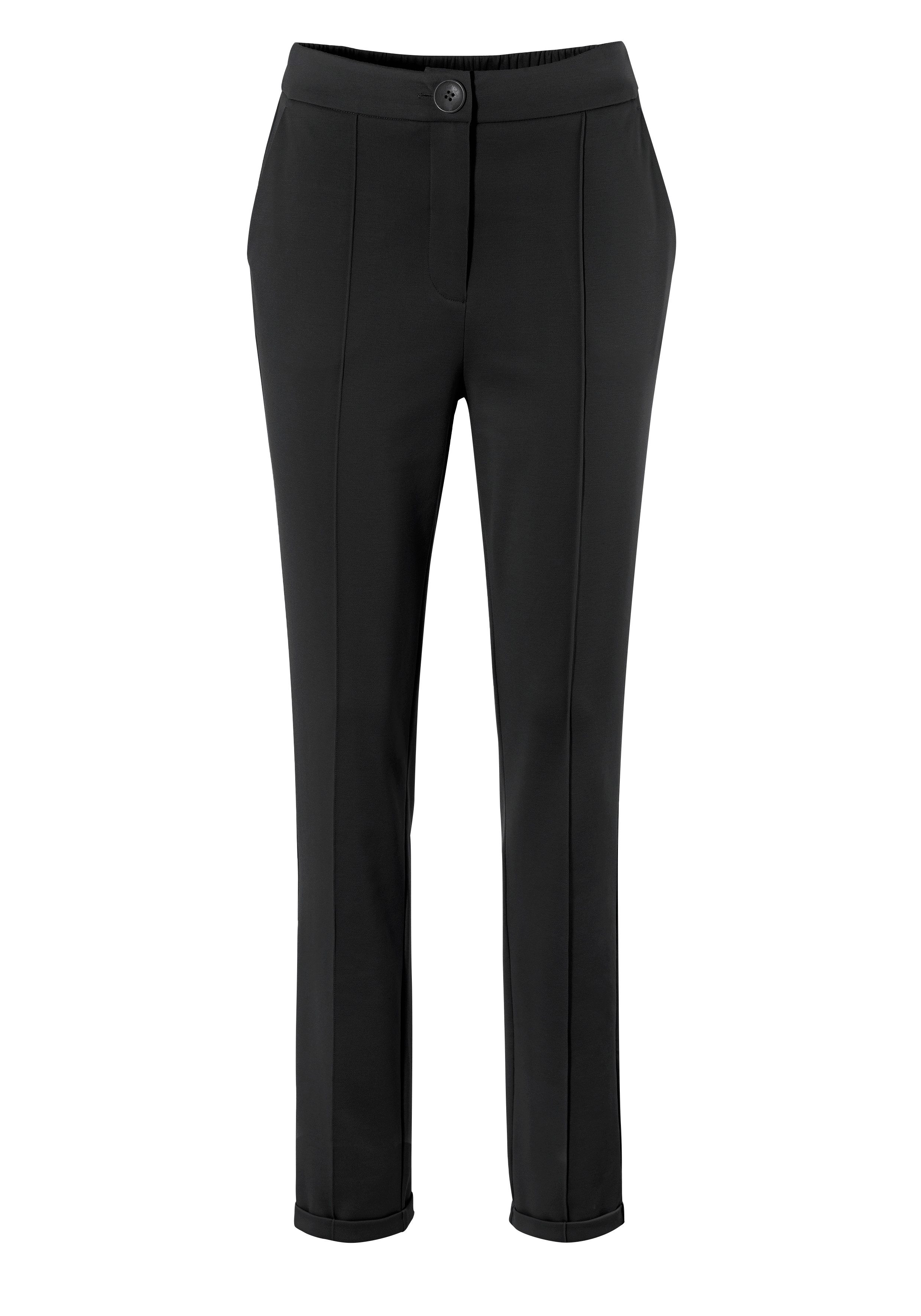 Aniston CASUAL Jerseybroek met biezen gegarneerd