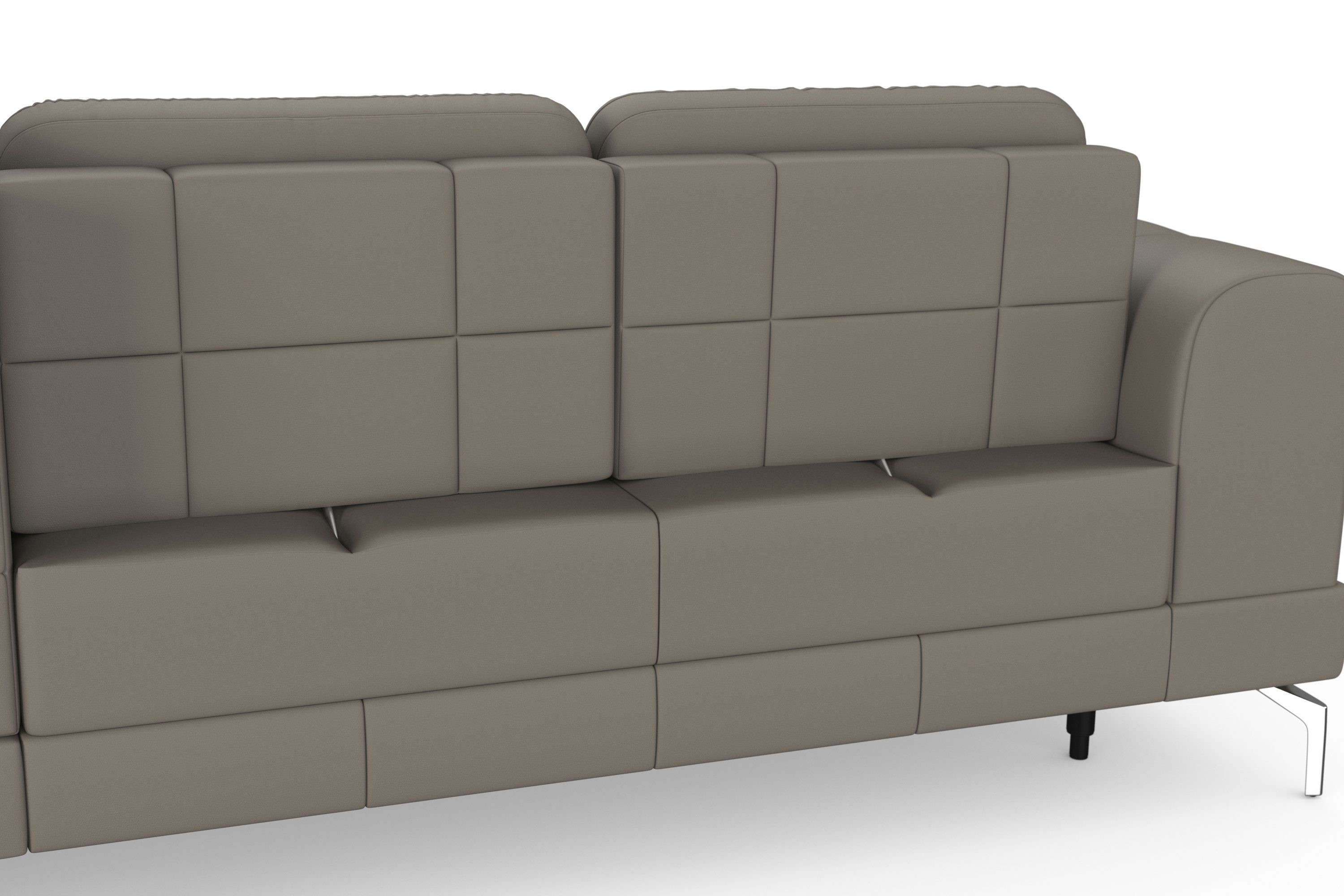 sit&more Hoekbank Bendigo L-vorm inclusief zitdiepteverstelling, bodemvrijheid 15 cm, 2 pootkleuren