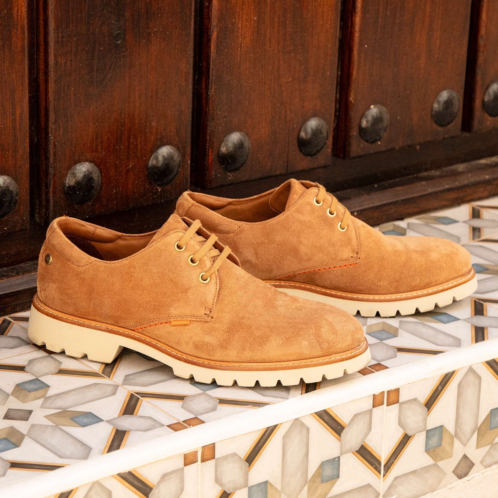 Panama Jack Veterschoenen Gadner , lage schoen, veterschoen, casual sneaker met blokhak