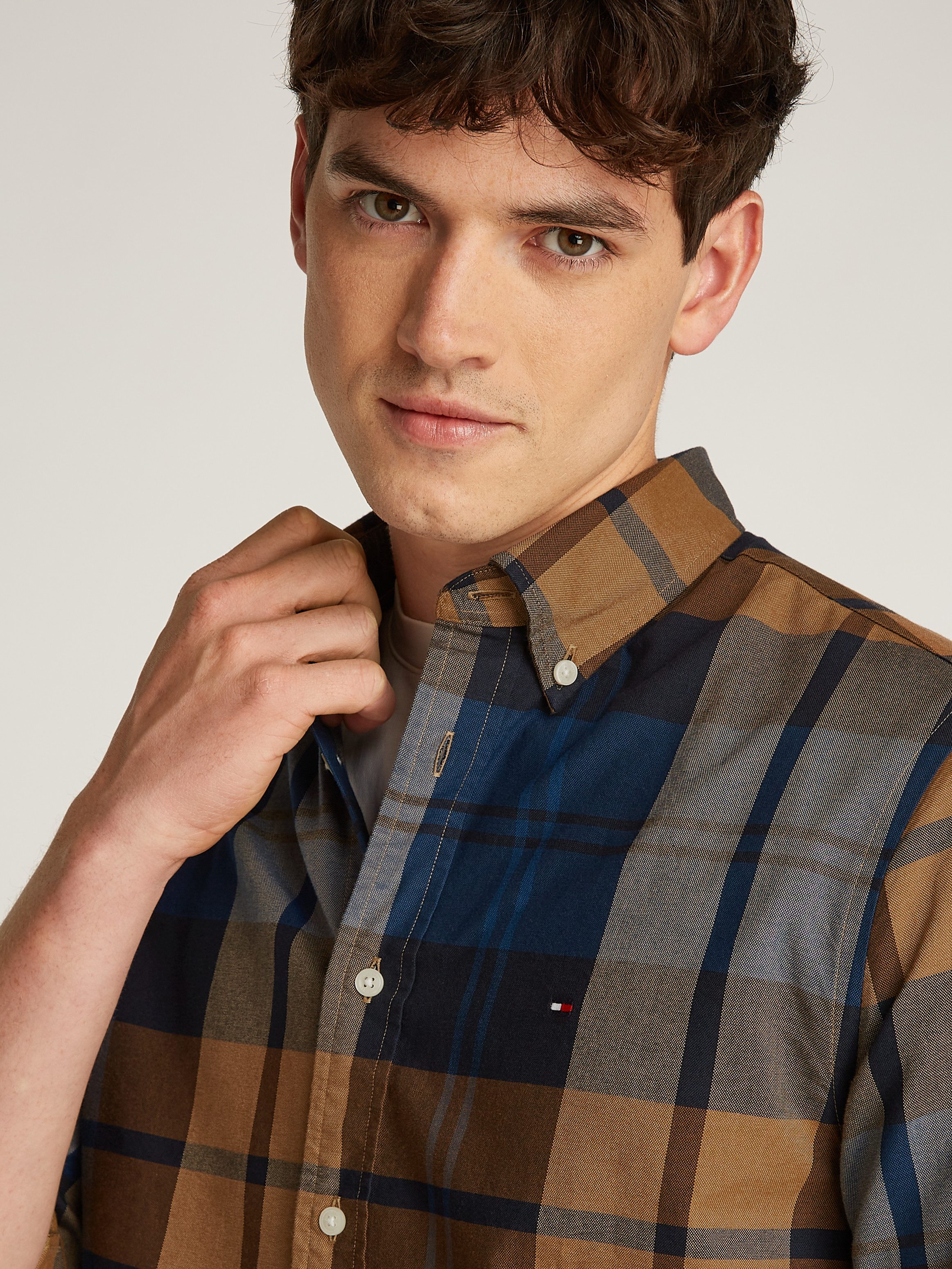 Tommy Hilfiger Overhemd met lange mouwen OXFORD BLACKWATCH CHK RF SHIRT