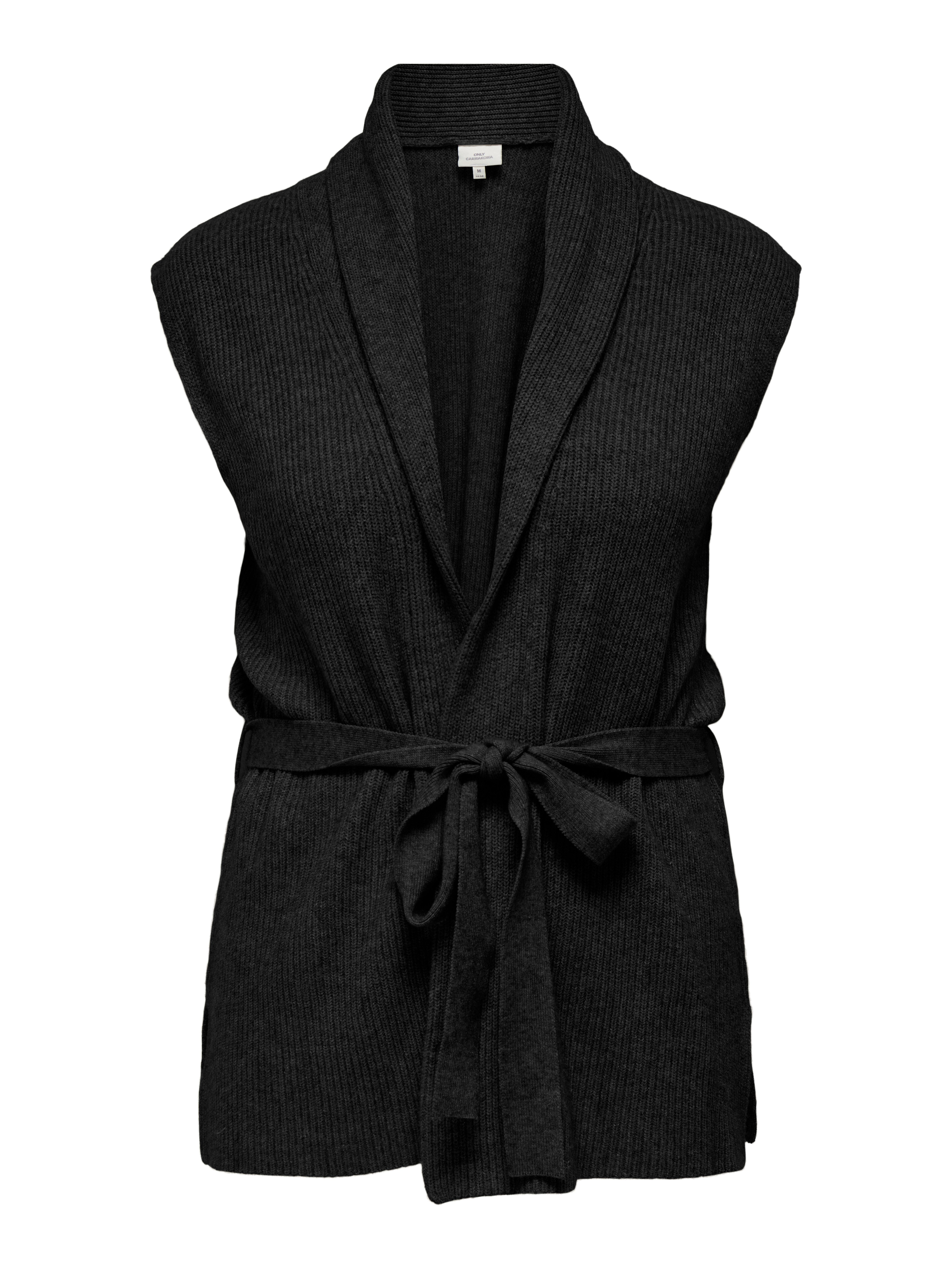 ONLY CARMAKOMA Mouwloos vest CARKATIA SL RIB WRAP VEST KNT