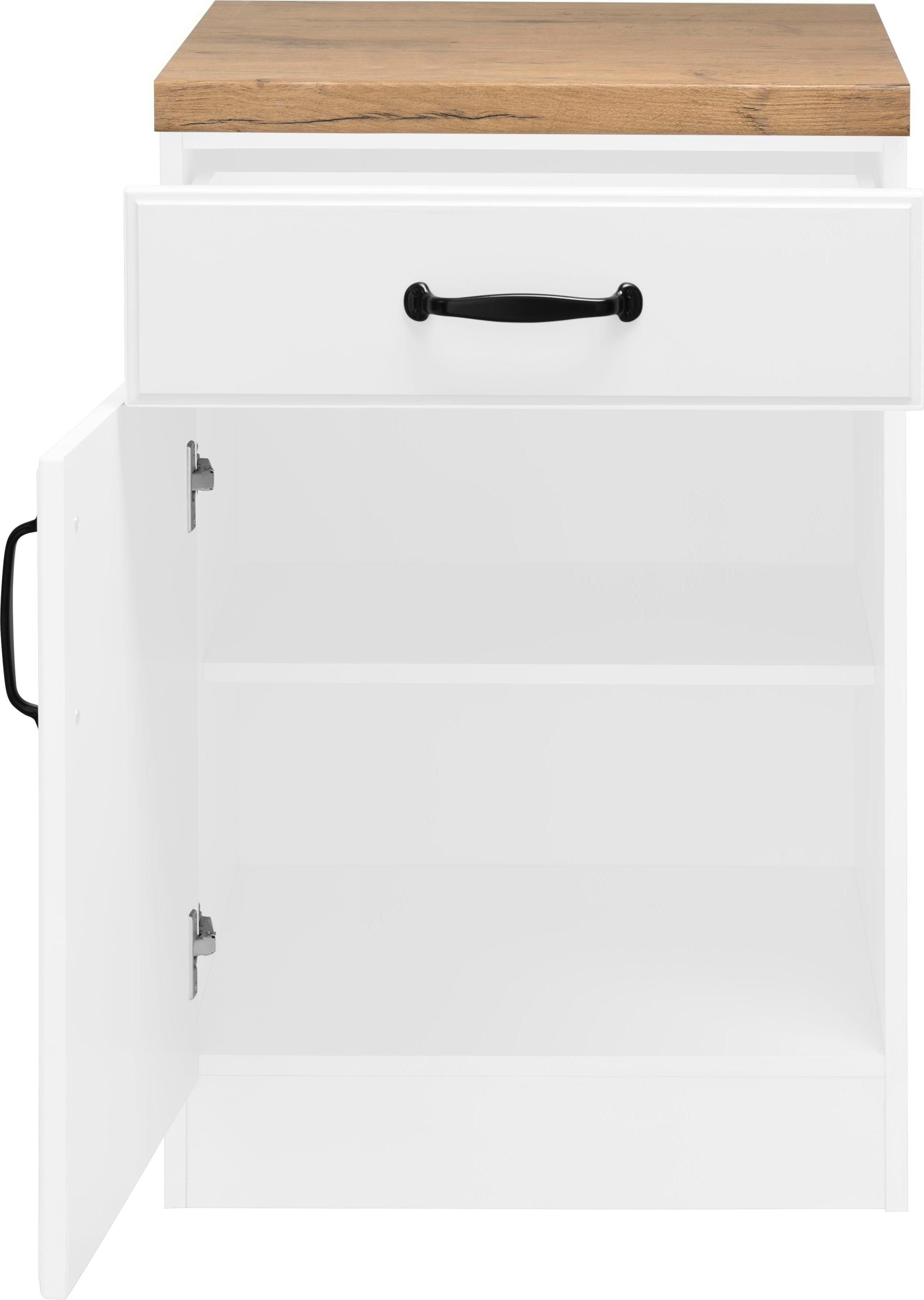 wiho Küchen Onderkast Erla 60 cm breed met vakkenfront