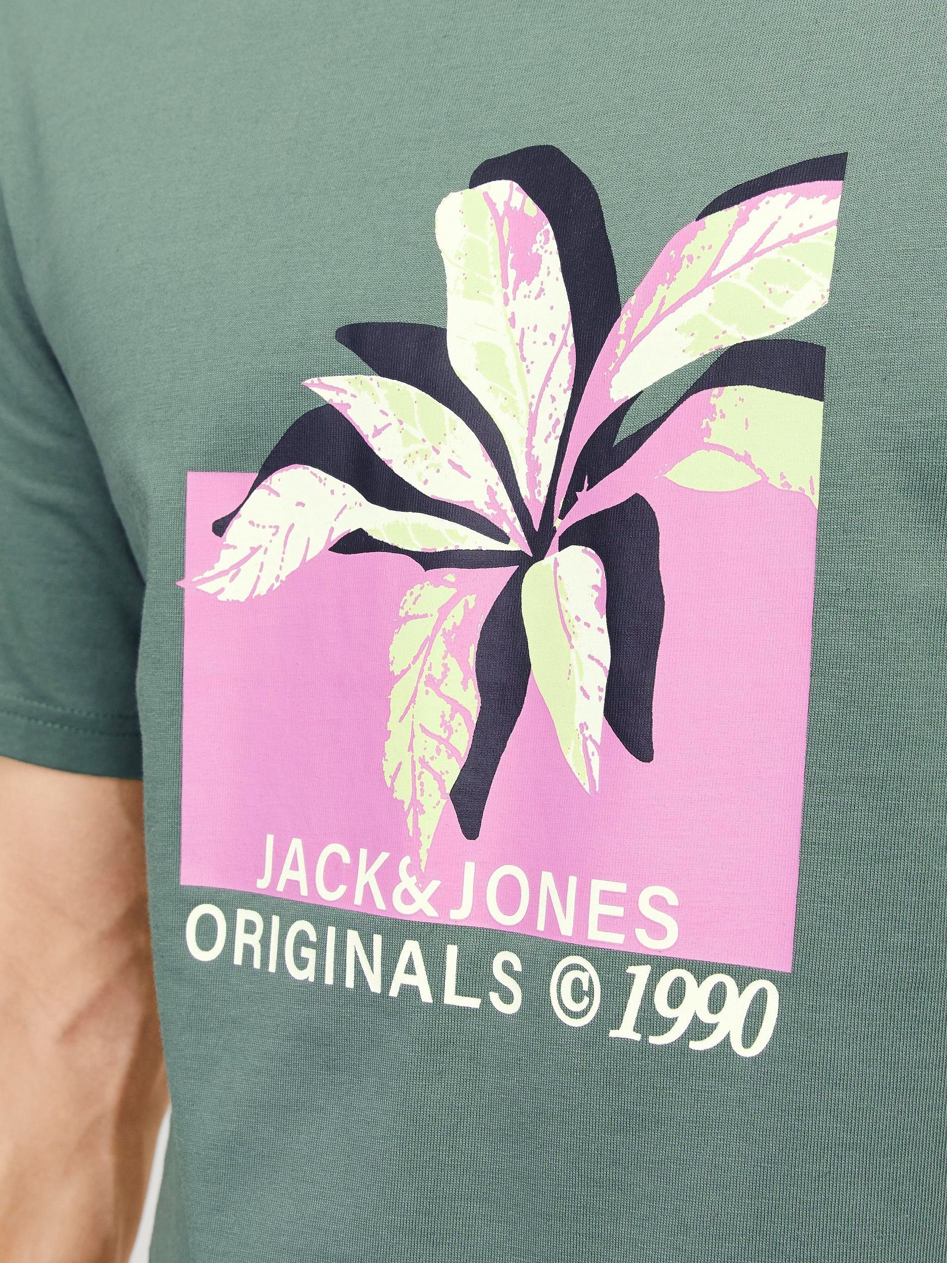 Jack & Jones T-shirt JORTAMPA AOP BRANDING TEE SS C.N SN