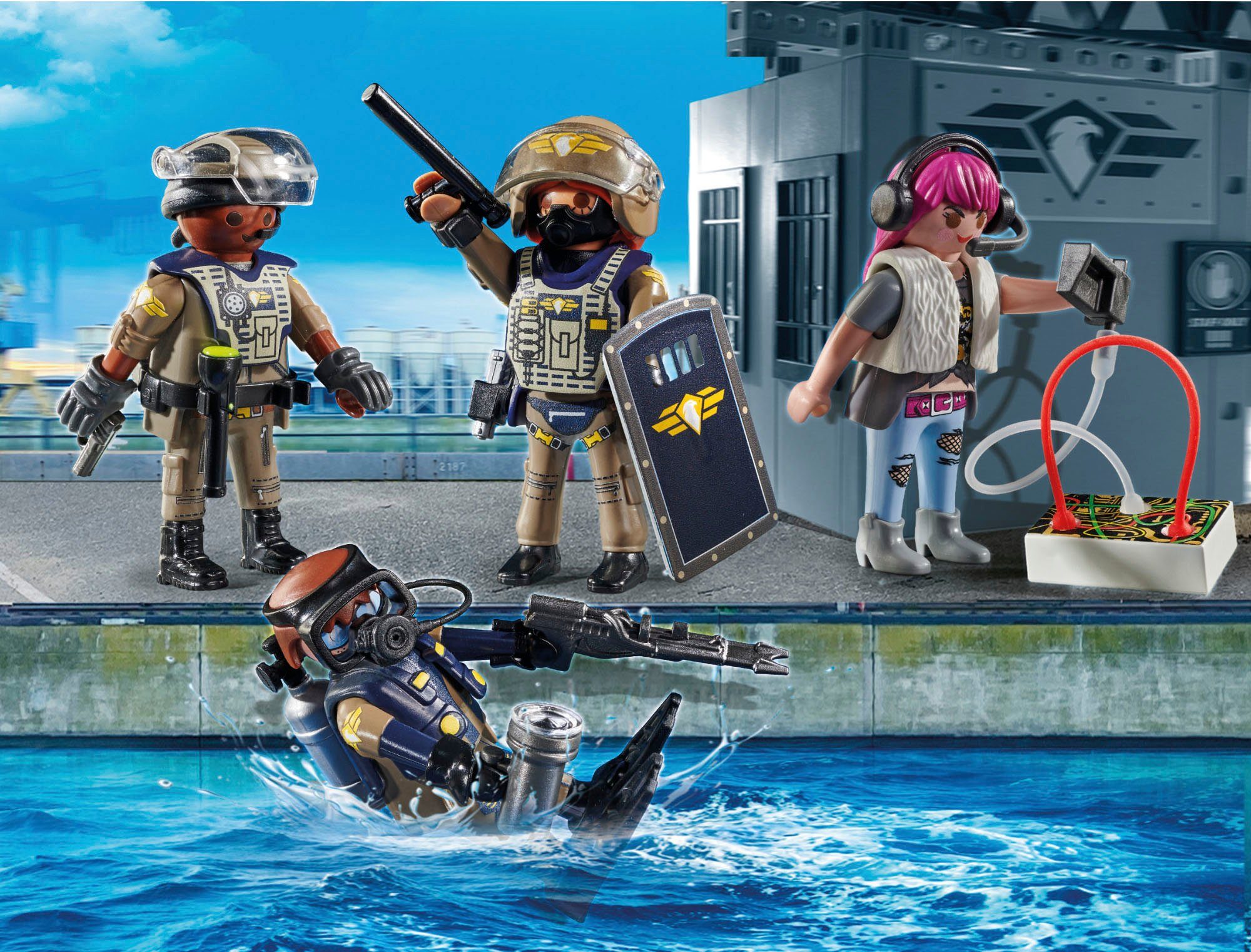 Playmobil® Constructie-speelset SWAT figuren set (71146), My Action Heroes (37-delig)