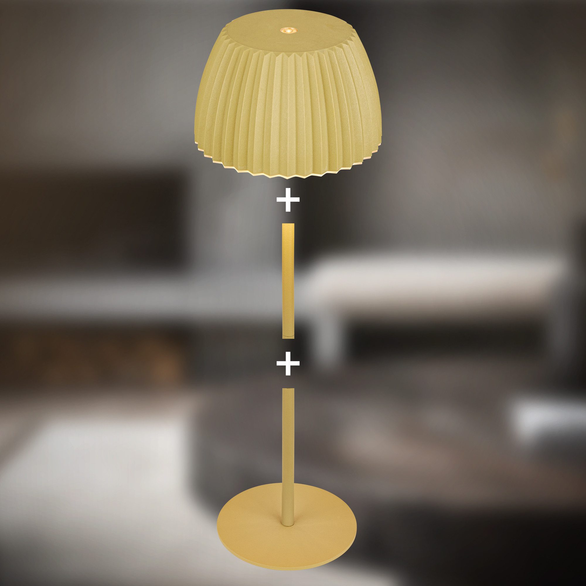Briloner Leuchten Led-tafellamp Accu LED tafellamp, groen