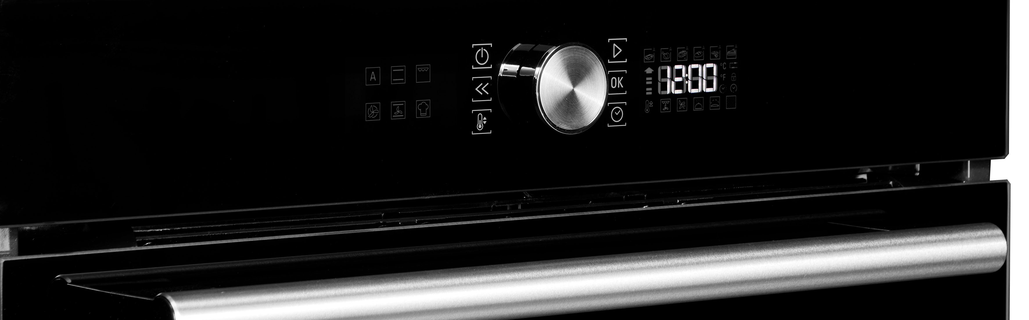 BAUKNECHT Inbouw pyrolyse oven BIR4 DP8FS2 ES Power hete lucht, maxi koken, pizzafunctie, 2-voudige telescoopuitvoering