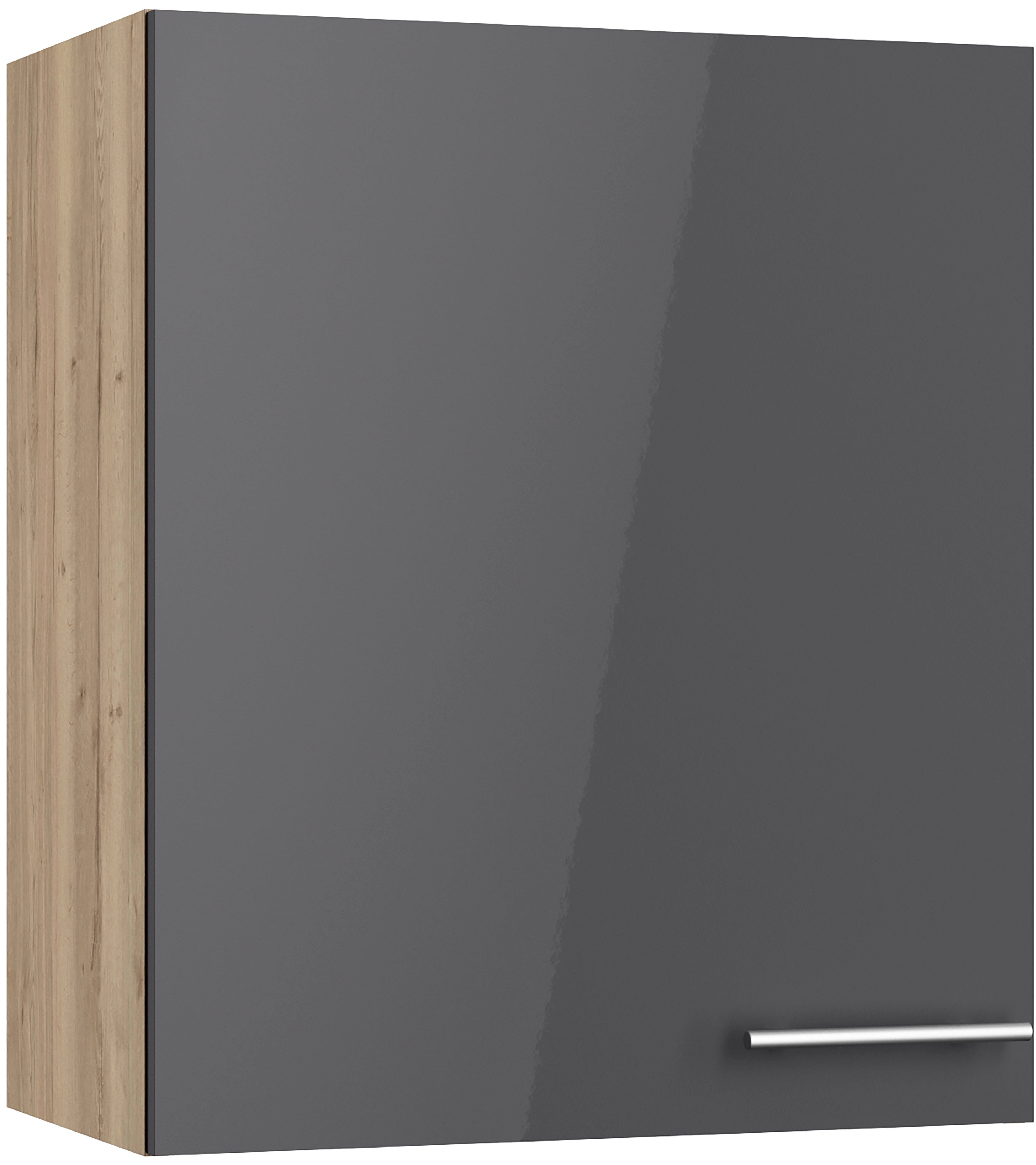 OPTIFIT Hangend kastje Lilly Breedte 60 cm, 1 deur, 2 planken opbergkasten grijs
