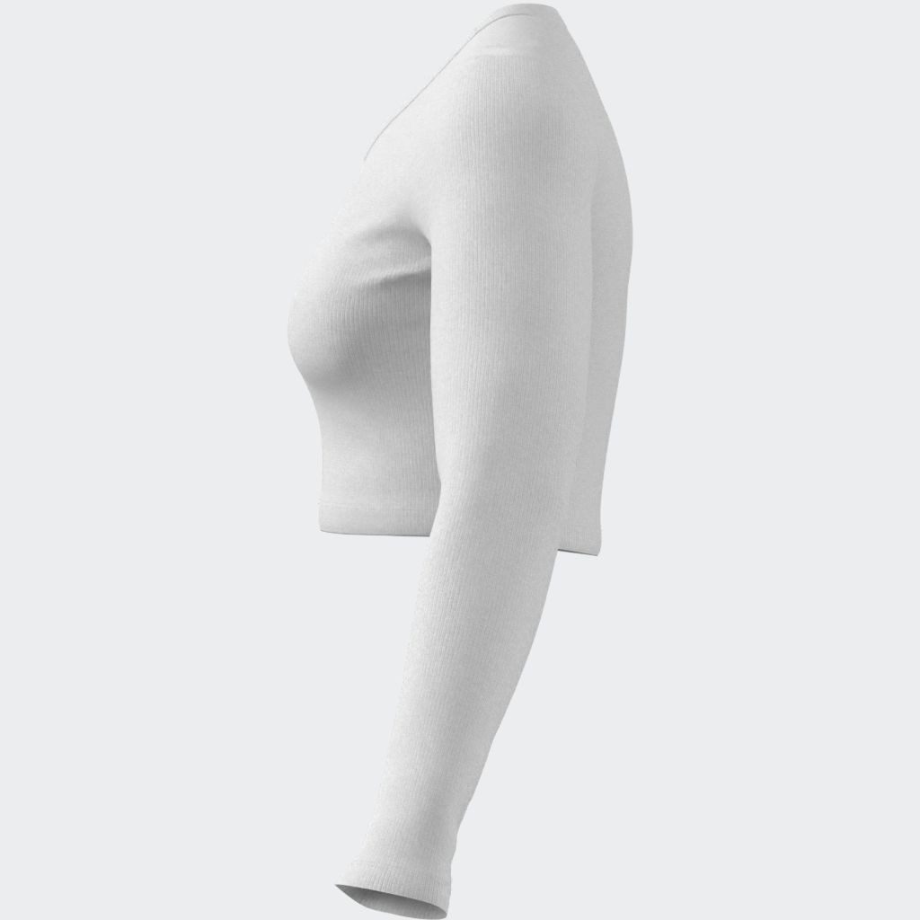 adidas Originals Shirt met lange mouwen ESS CROP LS