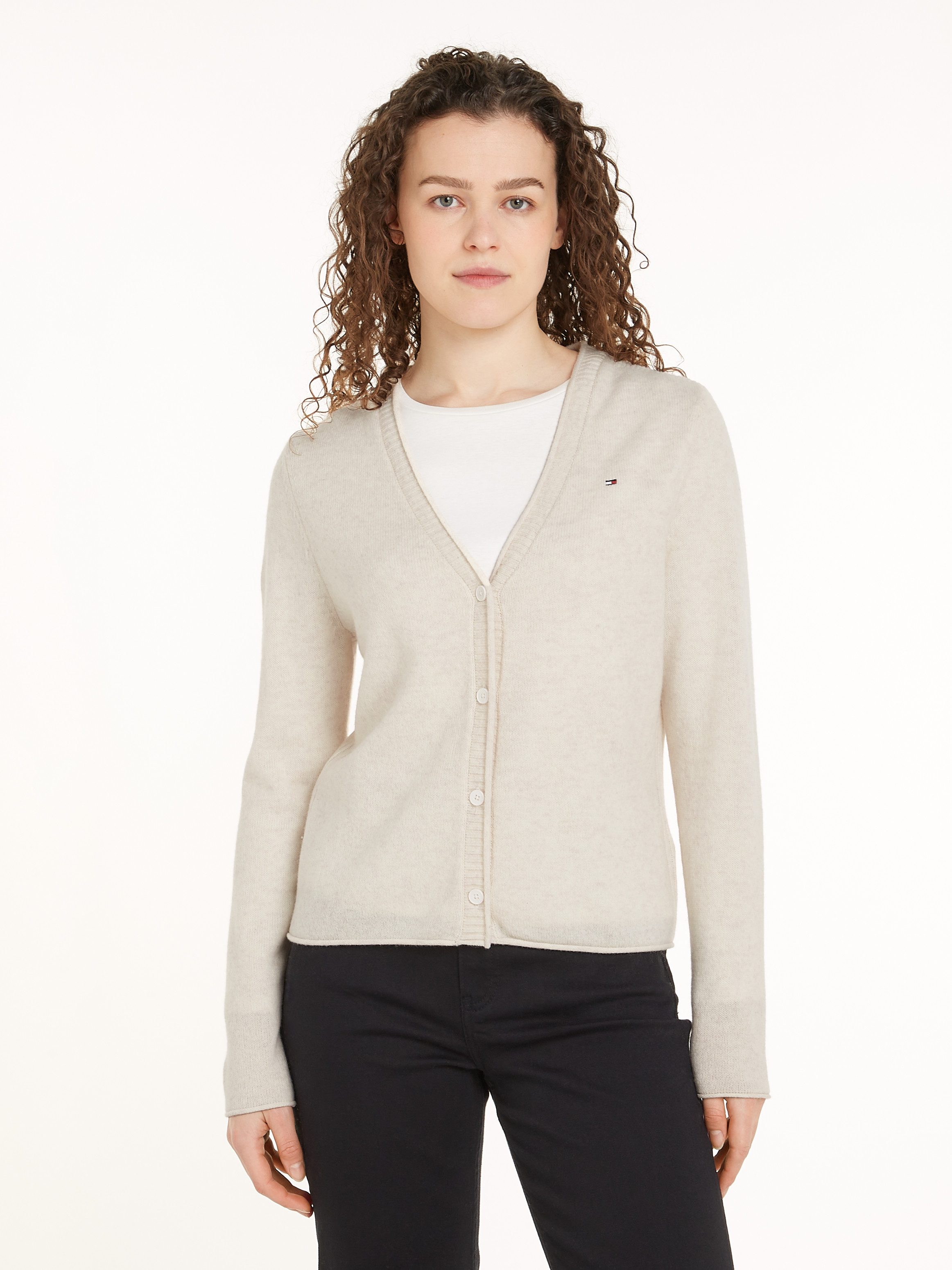 Tommy Hilfiger Vest SOFT WOOL V-NK CARDIGAN