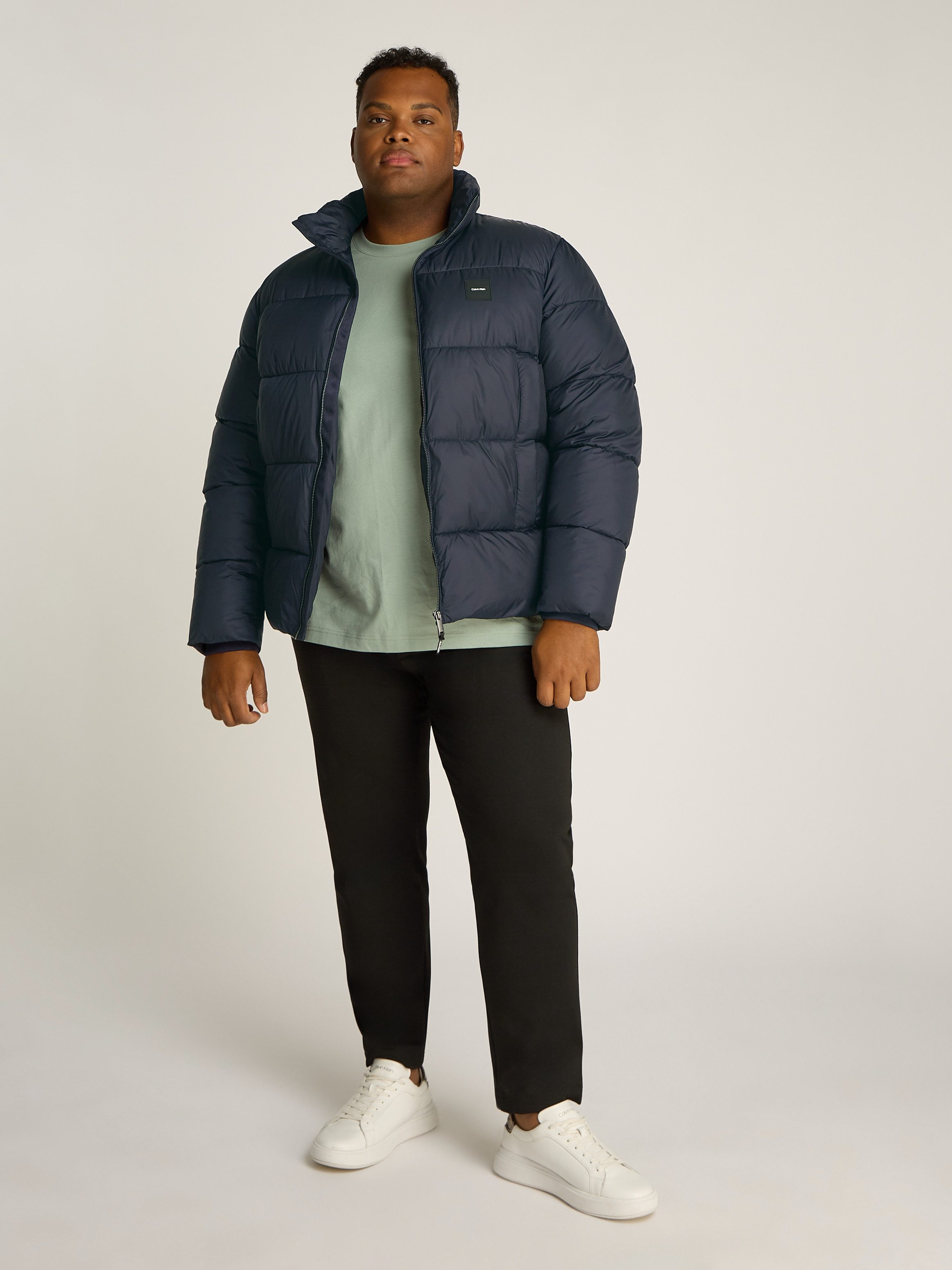 Calvin Klein Gewatteerde jas BT_QUILT PUFFER MW in grote maten met logopatch