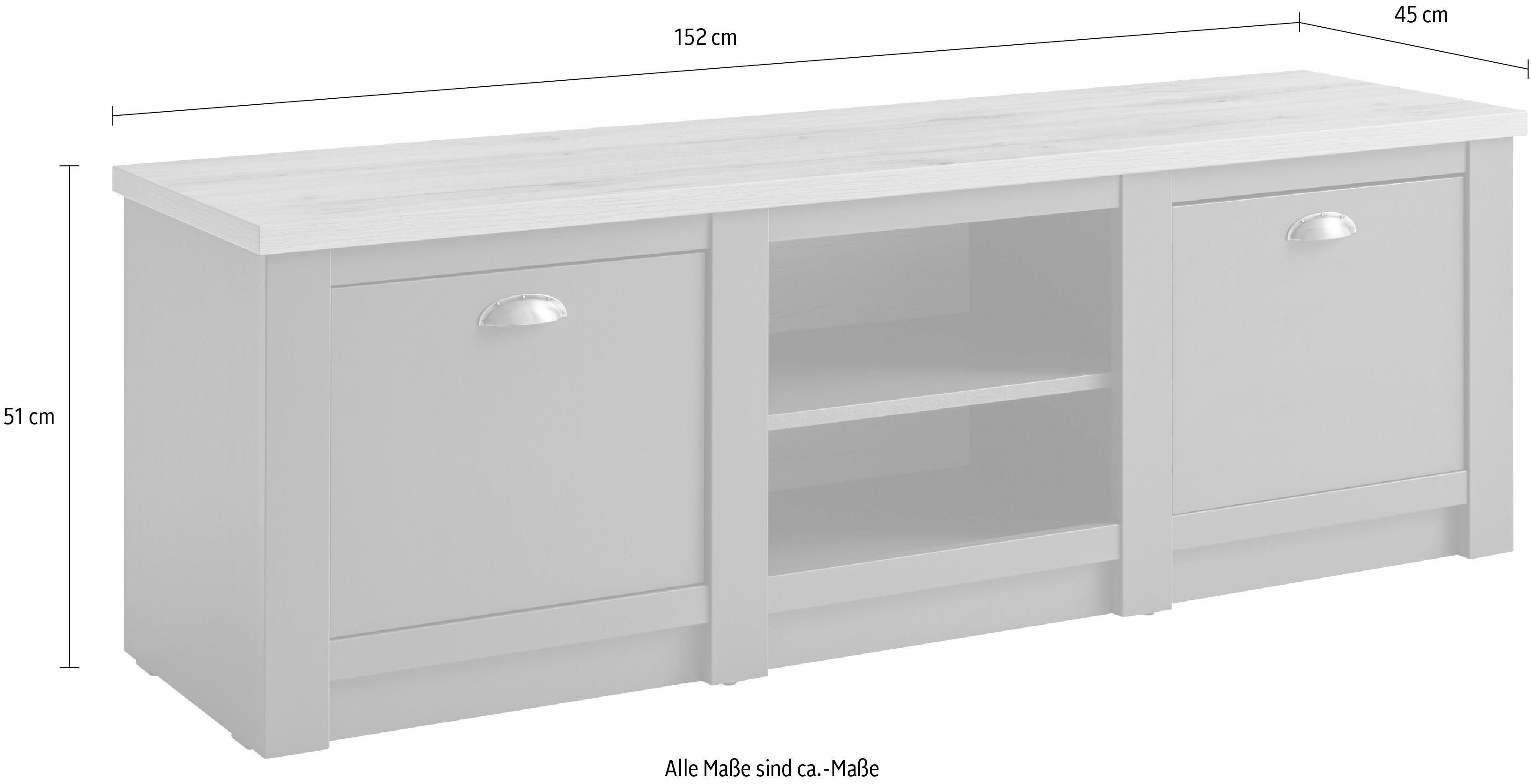 Home affaire Tv-meubel CAMBRIDGE Breedte ca. 152 cm