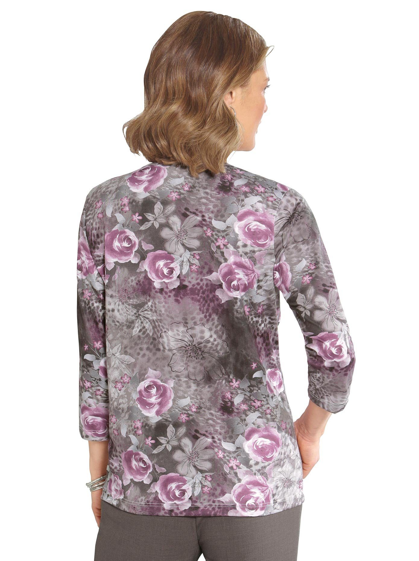 Classic Shirt met 3/4-mouwen Wintershirt (1-delig)