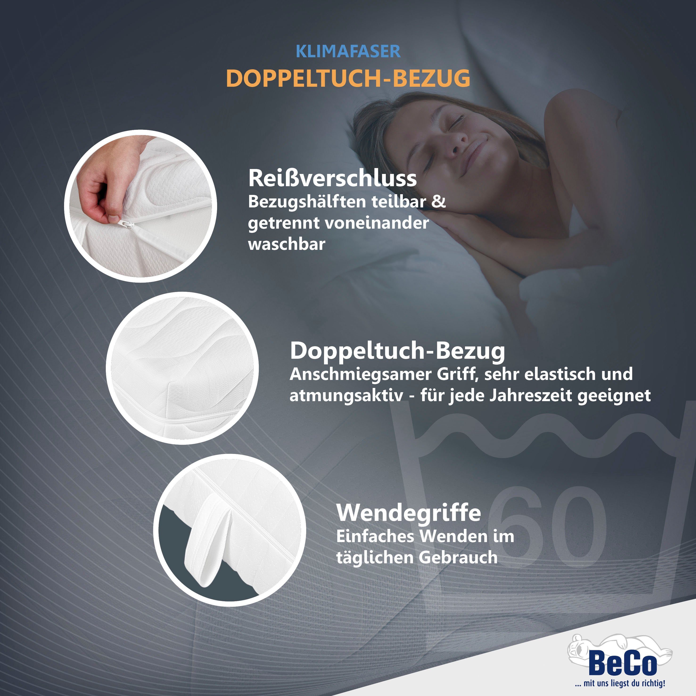 Beco Pocketveringsmatras Physio top van testjournal met "zeer goed"* hoogte 23 cm