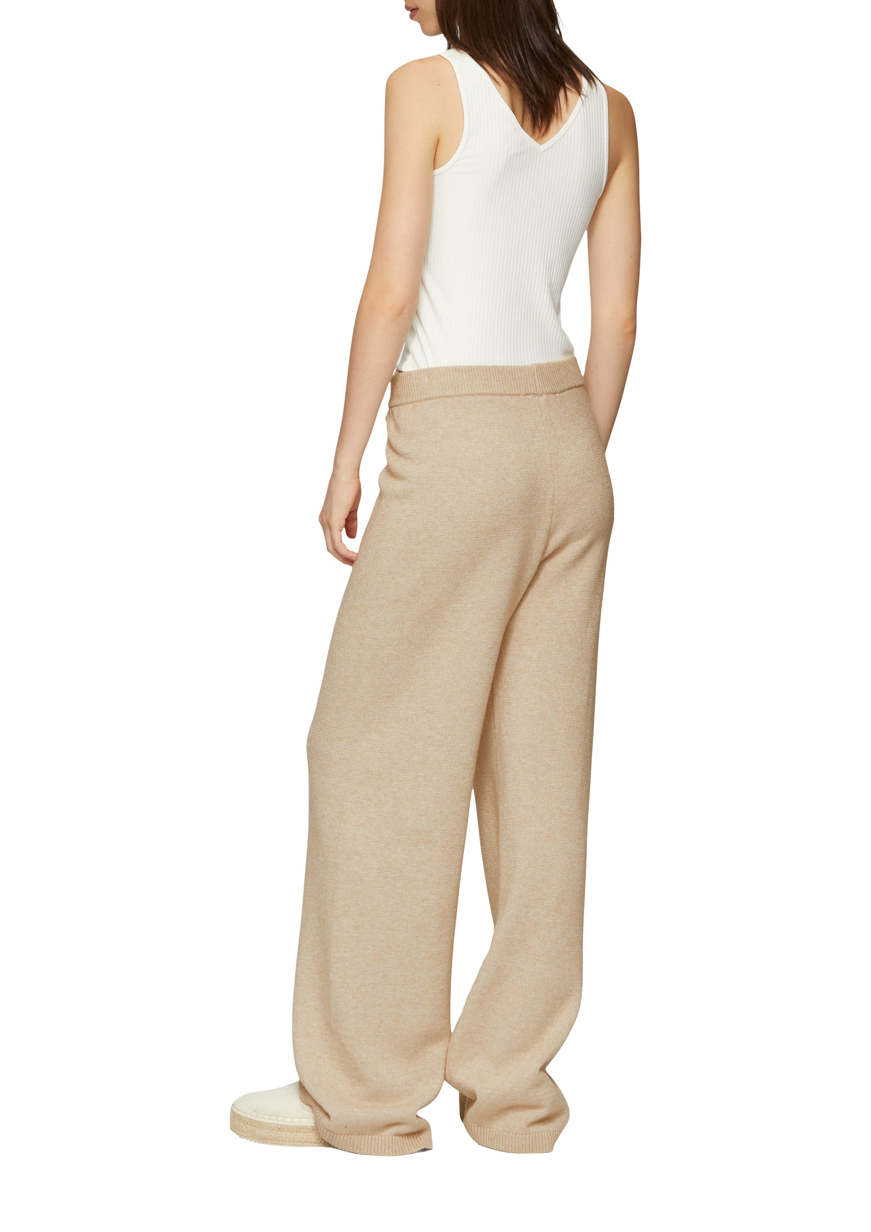 Q S designed by Stoffen broek met elastische taille