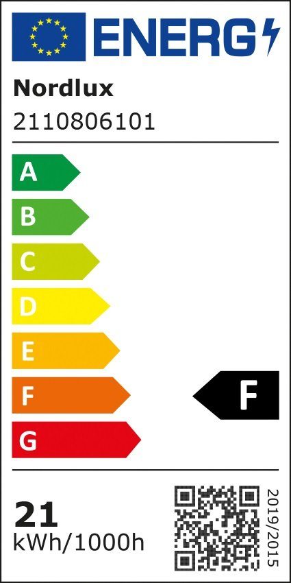 Nordlux Led-plafondlamp Harlow Smart RGB Pas de helderheid, warmte en kleur van het licht aan, hoge beschermingsgraad (1 stuk)