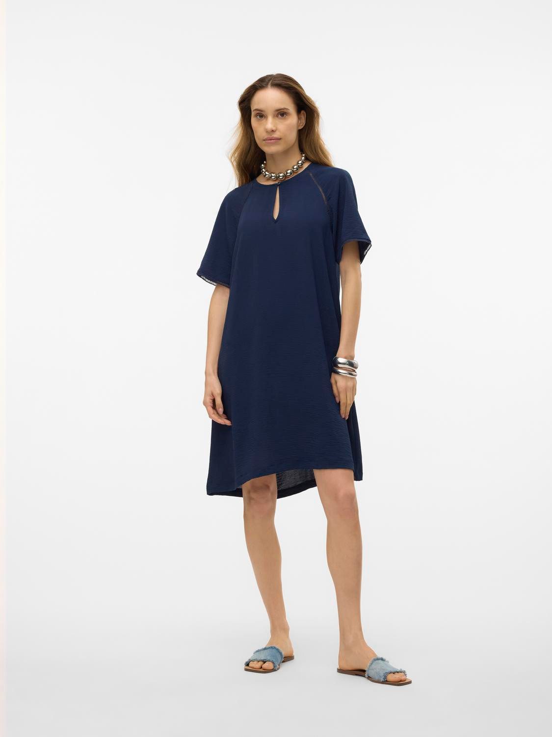 Vero Moda Mini-jurk VMALVA GITTE SS SHORT DRESS WVN GA