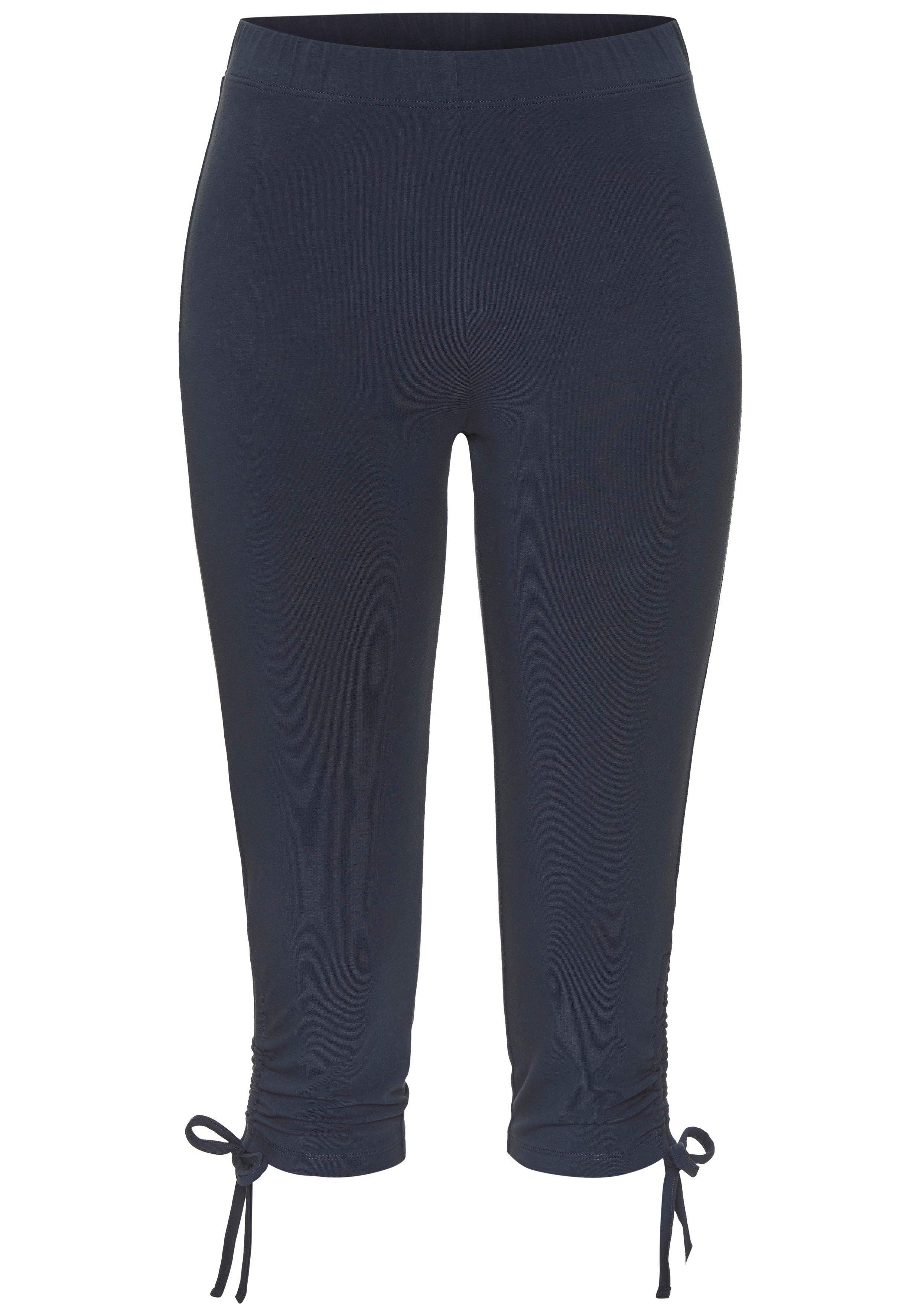 Beachtime Caprilegging met rimpeling, 7/8-lengte, basic, stretch