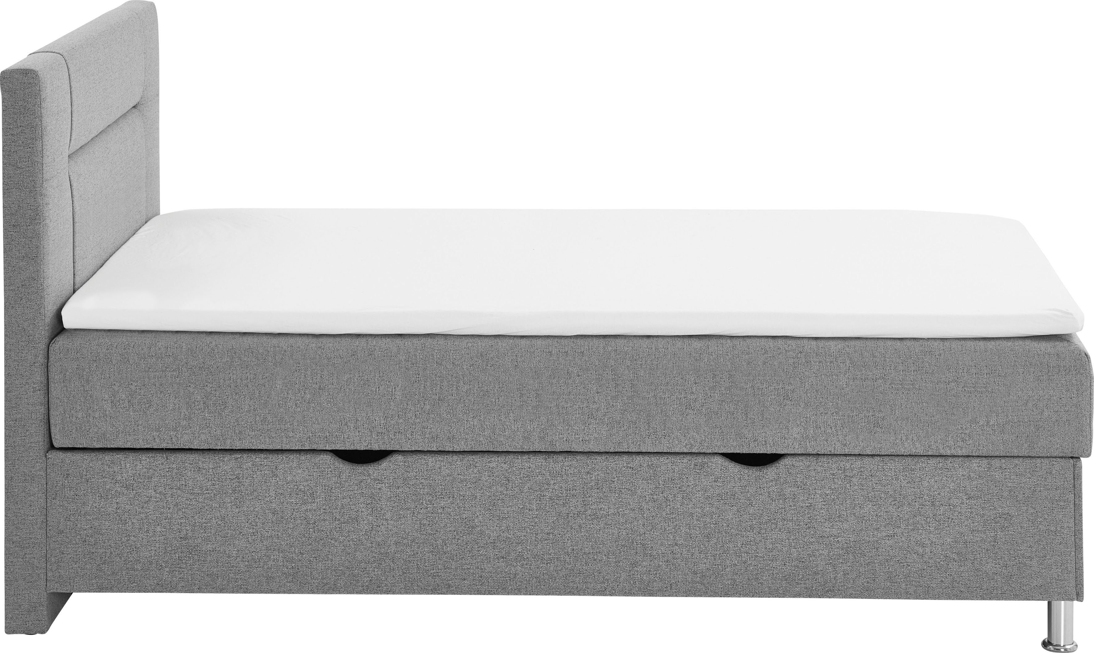 INOSIGN Boxspring Escalon met opbergruimte, inclusief topper beschikbaar in de breedtes 120x200 cm en 180x200 cm