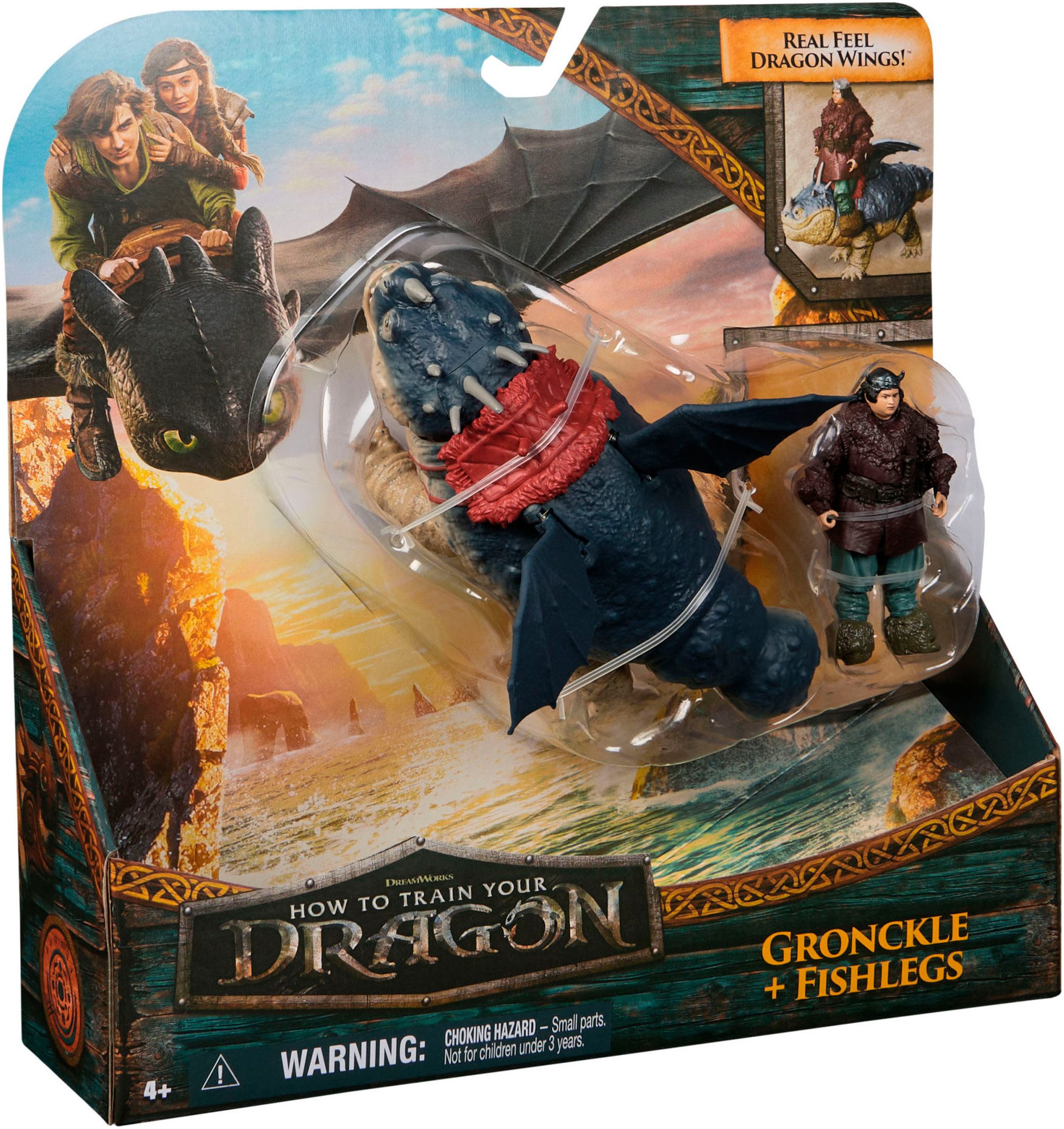Spin Master Speelfiguur Dragons Movie - Viking & Dragon - Fleischklops & Fischbein