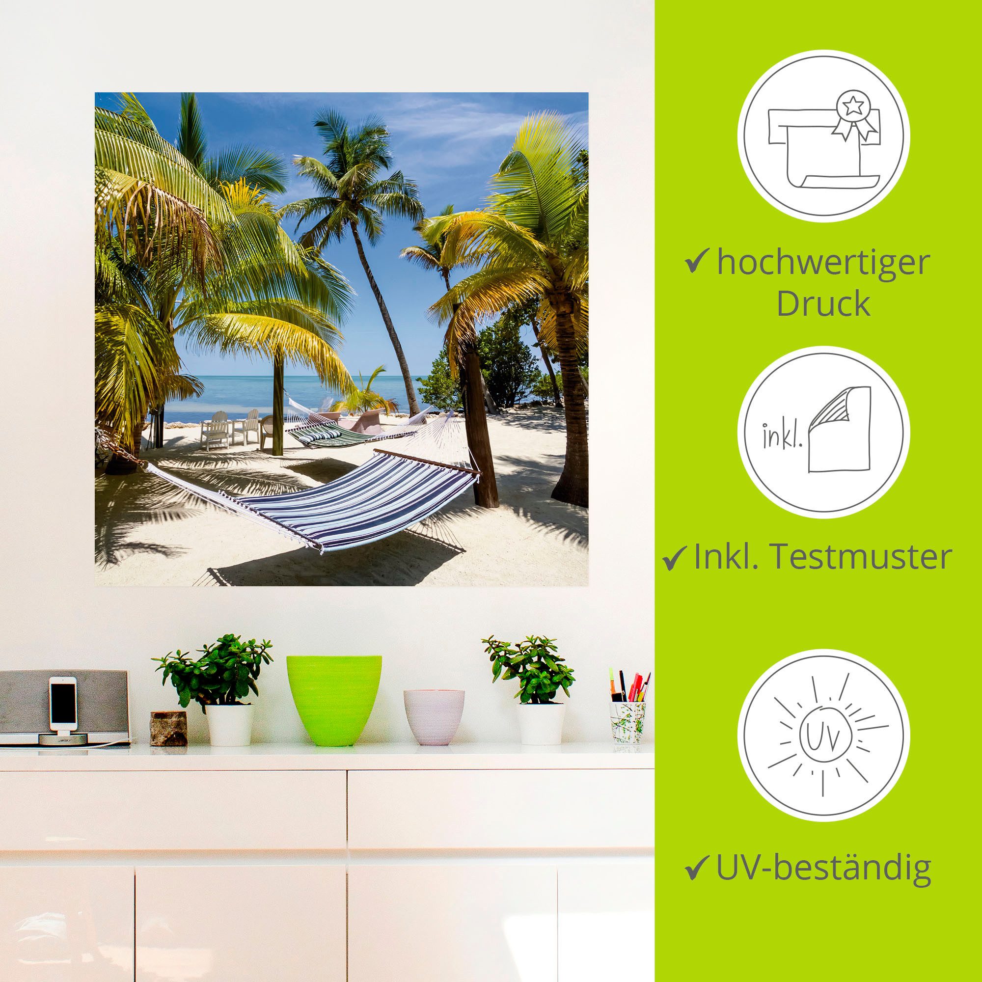Artland Wandfolie Florida wellness