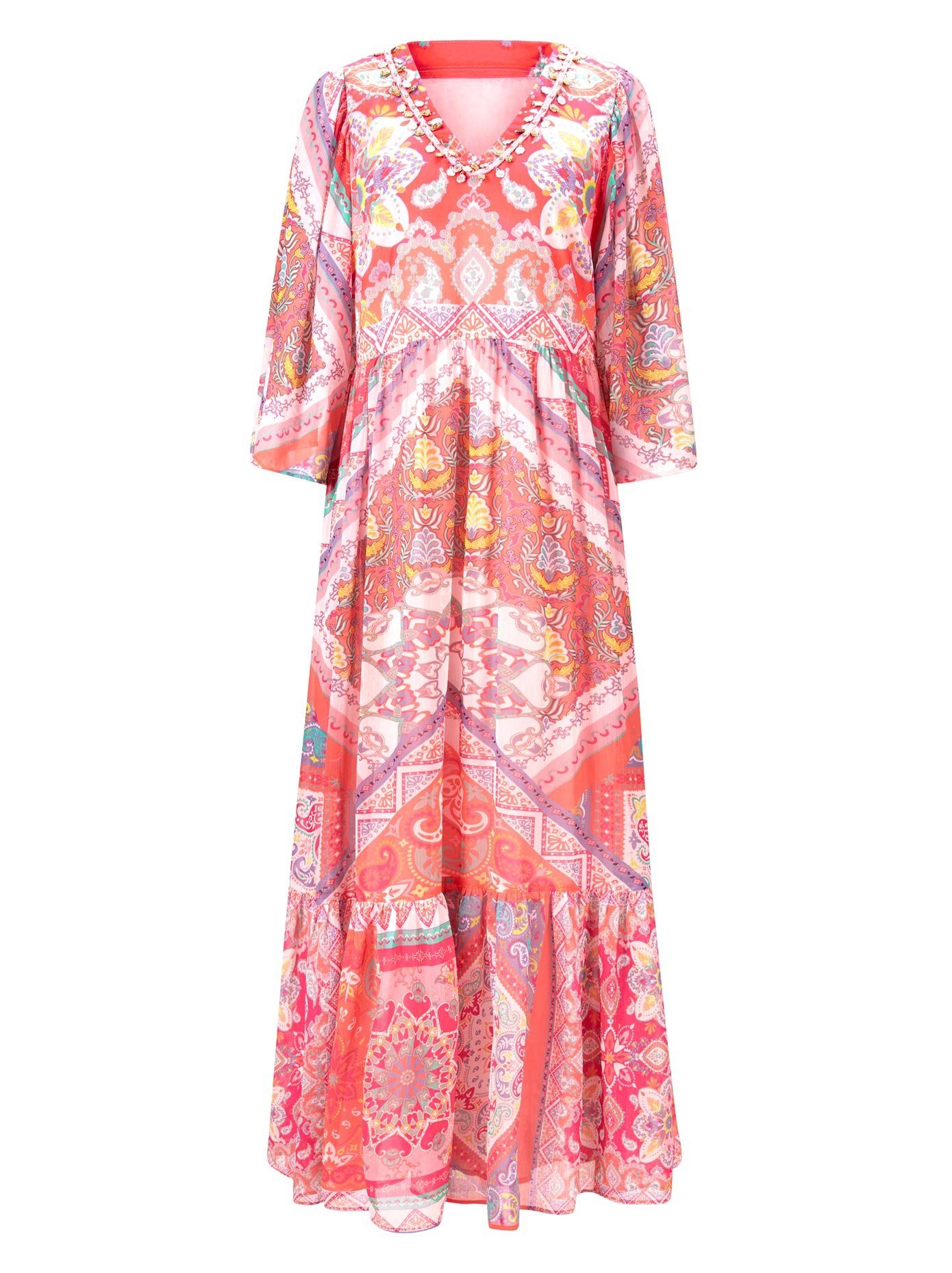 heine Maxi-jurk Gedessineerde jurk