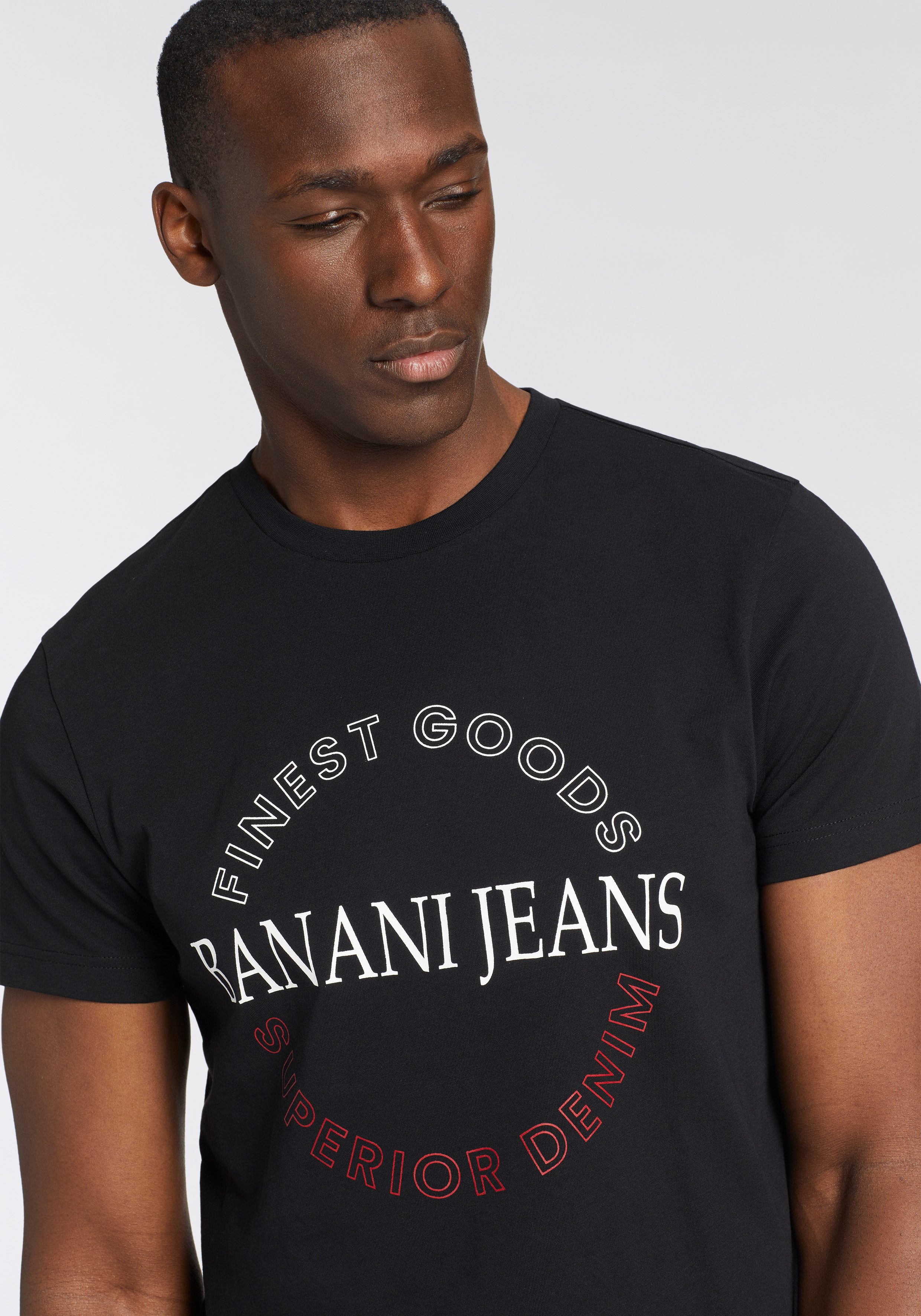 Bruno Banani Shirt met ronde hals met print