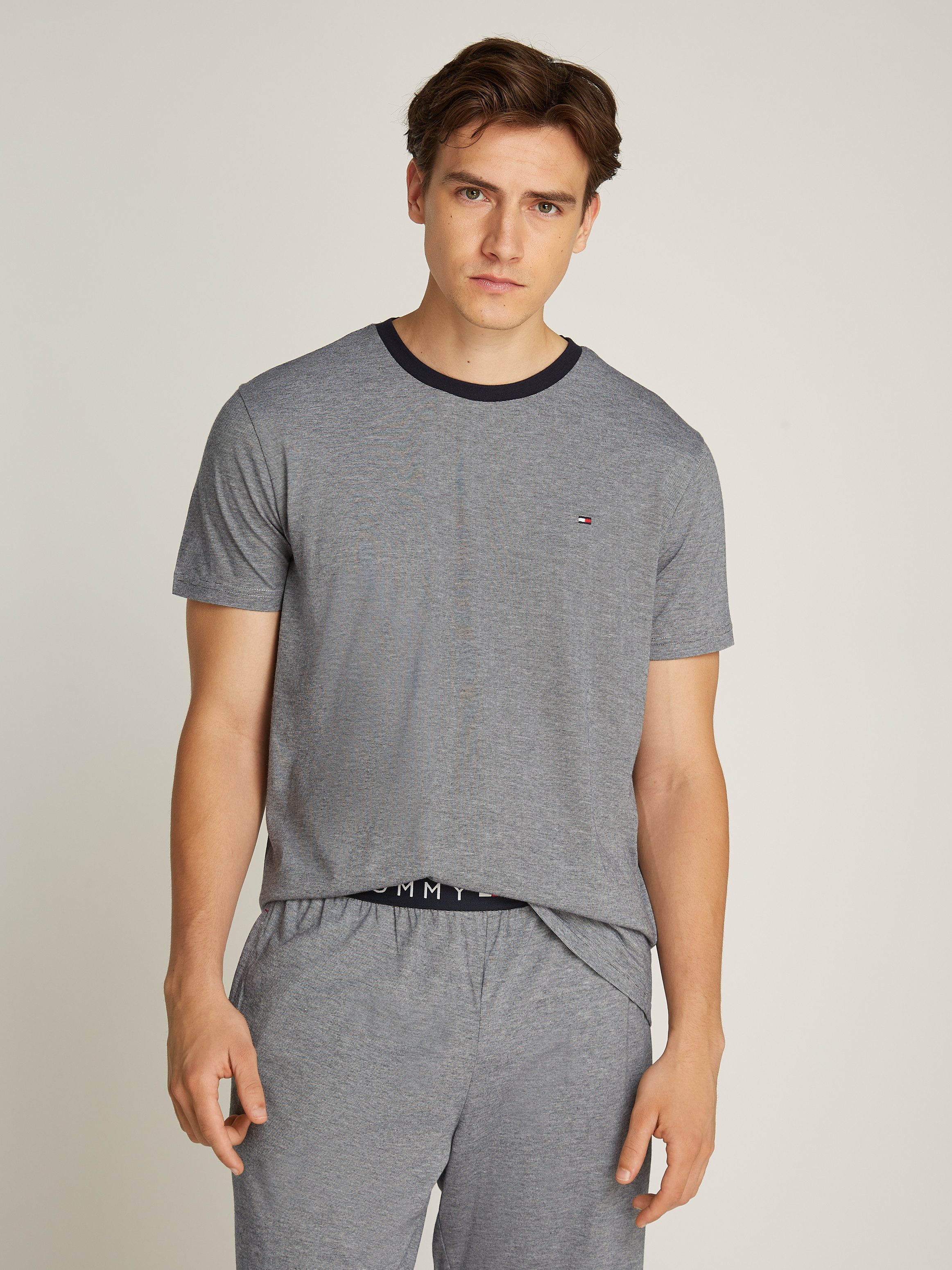 Tommy Hilfiger Underwear Pyjama SS JERSEY PJ SET STRIPES (set, 2-delig, 2 stuks)