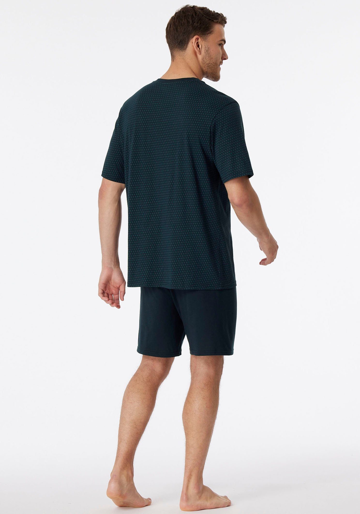 Schiesser Pyjama Comfort Essentials met opgestikte borstzak (set, 2-delig)