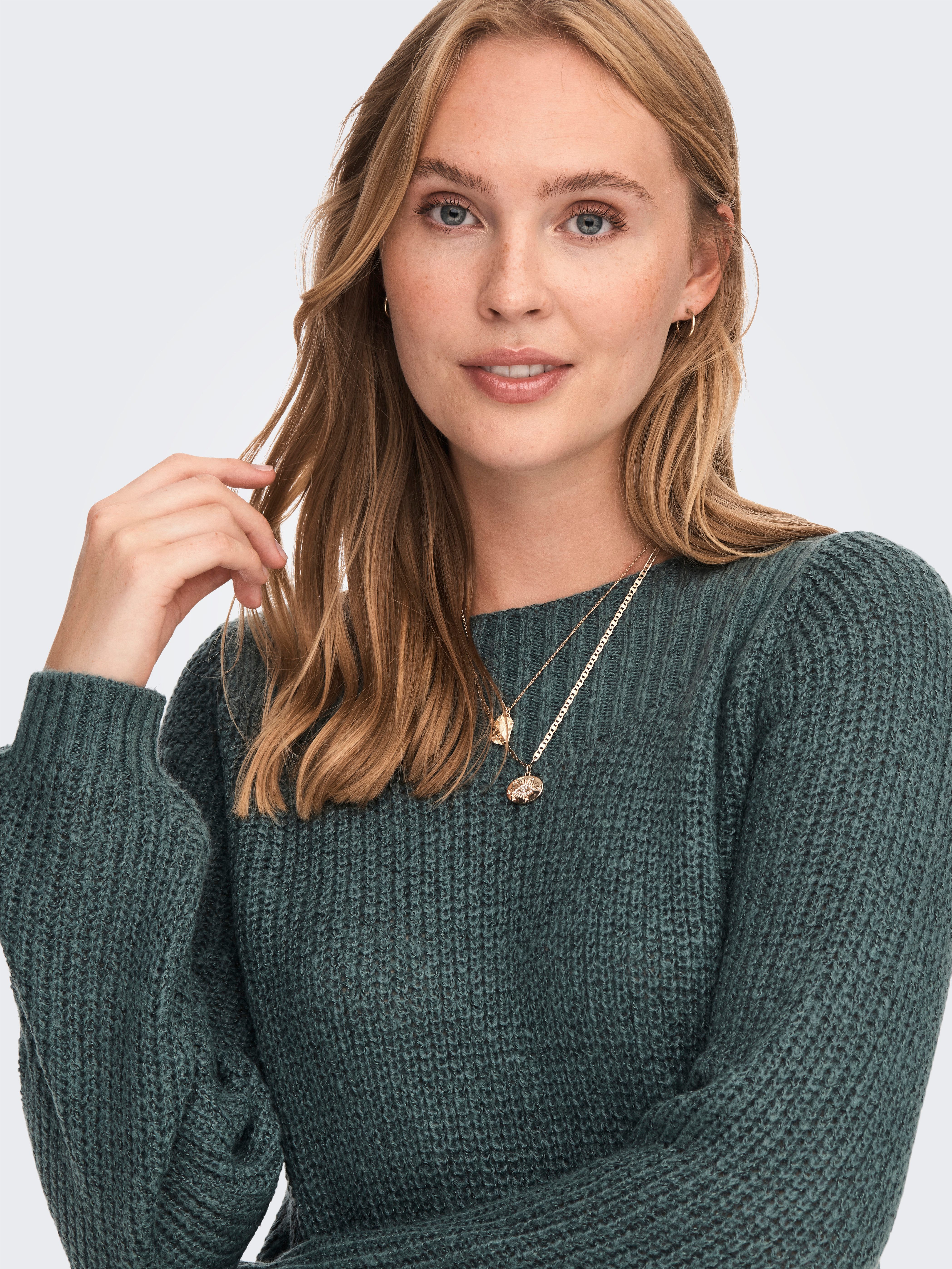 JDY Mini-jurk JDYWHITNEY MEGAN L/S BOAT DRESS KNT NOOS