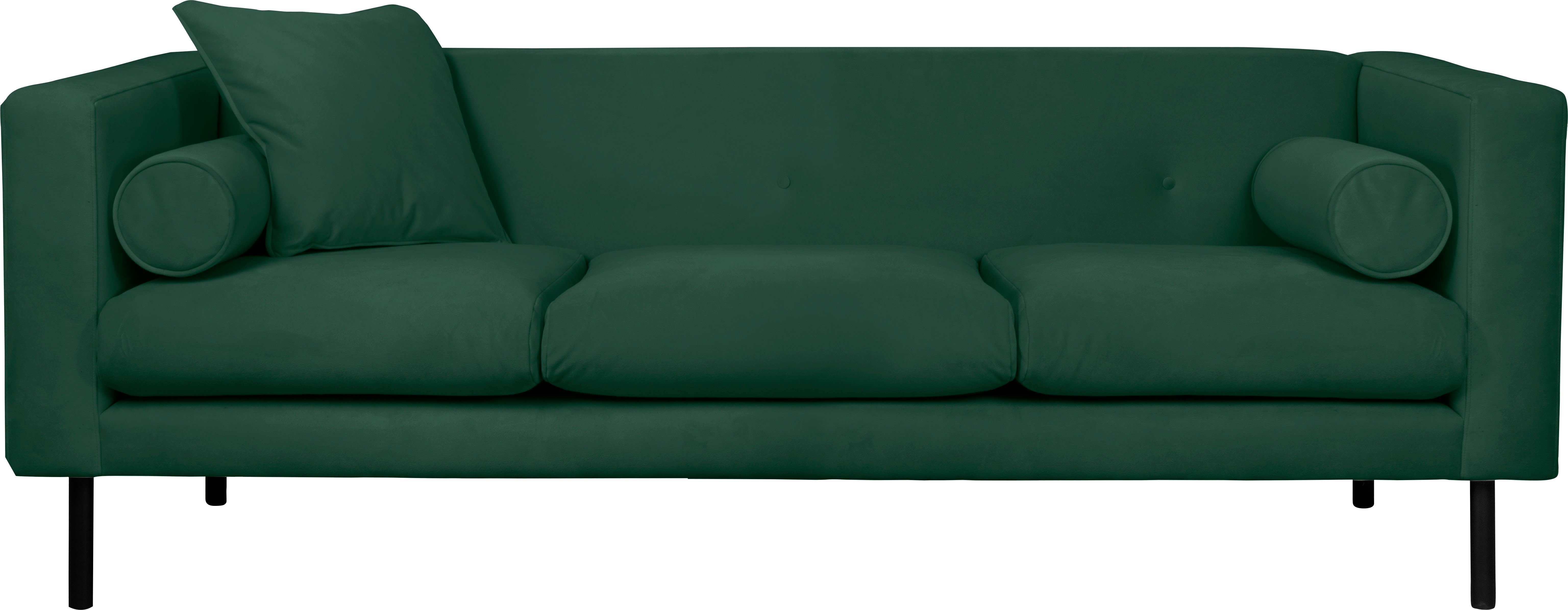 Guido Maria Kretschmer Home&Living 3-zitsbank Lillibeth designbank met golfondersteuning, afmetingen B/D/H: 218/74/83 cm Sierkussen als tweezijdig te gebruiken kussen, bekleding fluwelige look of cord