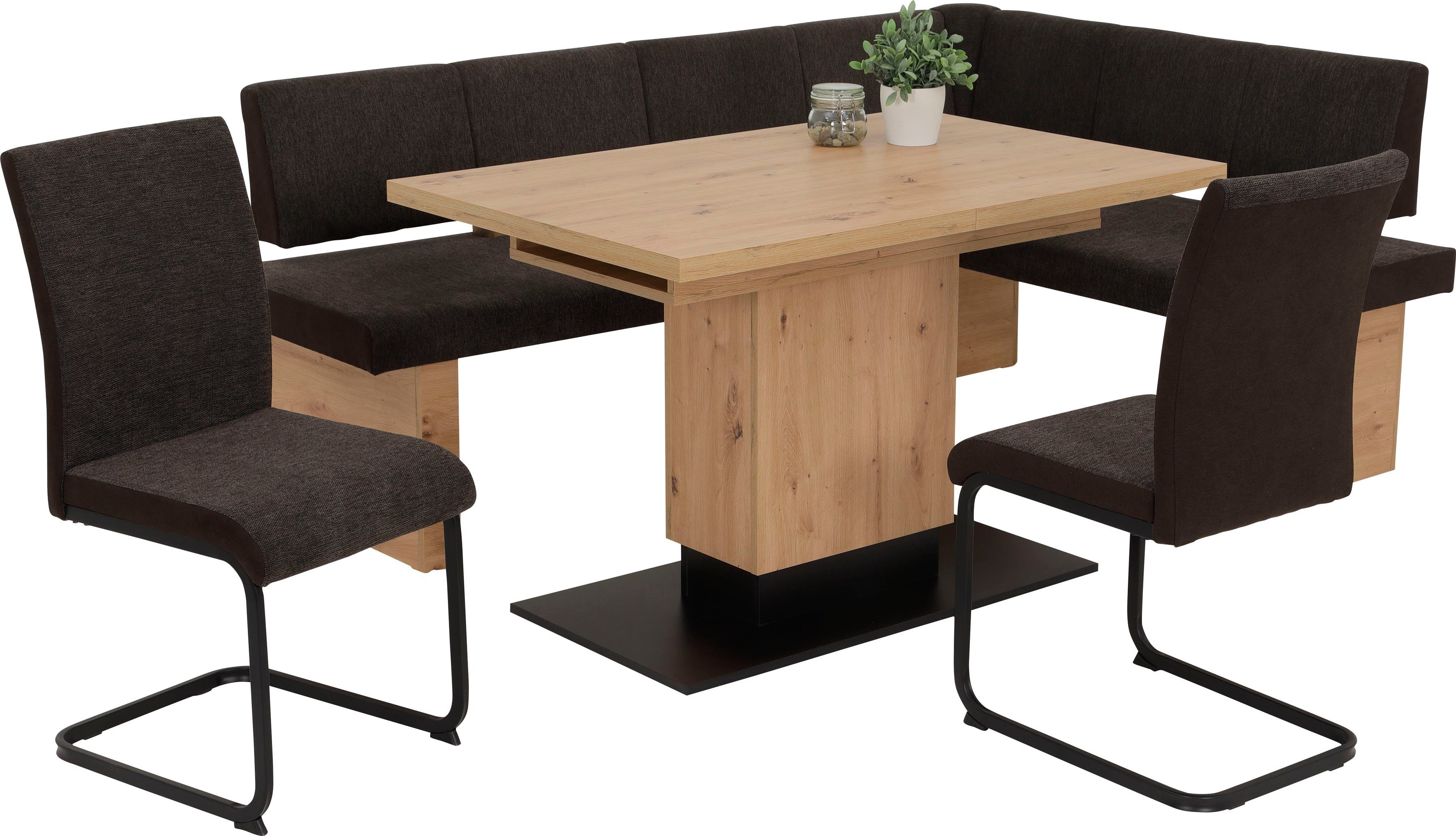 HELA Eettafel op zuil Lorena T uittrekbaar 120-180 cm