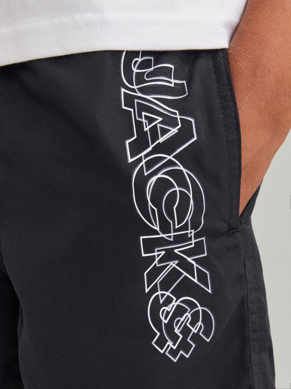 Jack & Jones Junior Zwemshort JPSTFIJI JJSWIM DOUBLE LOGO LY SN JNR