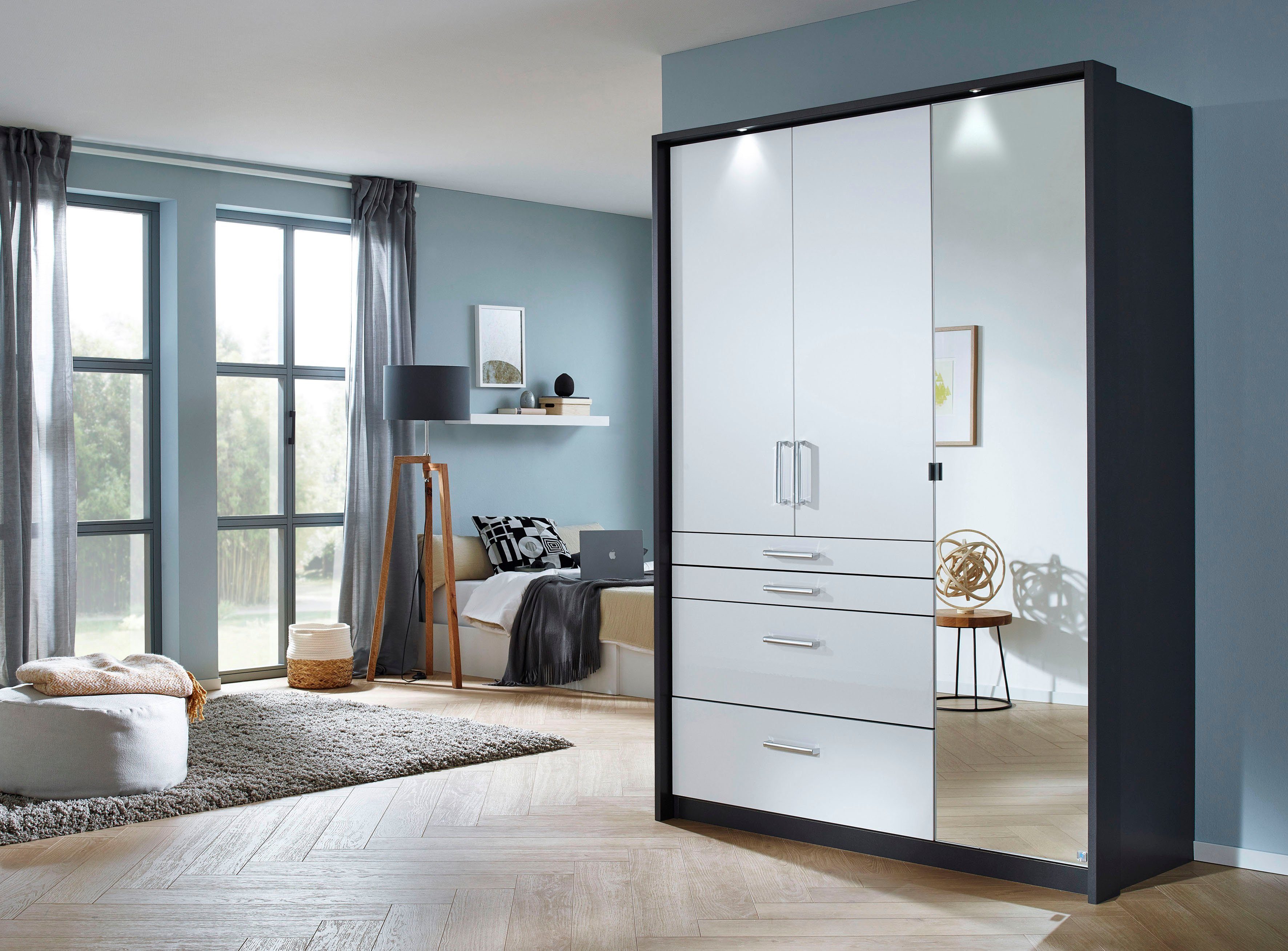 rauch Draaideurkast Kledingkast kast garderobe garderobekast topseller HOMBURG inclusief passe-partout, bovenste lade met indeling made in germany
