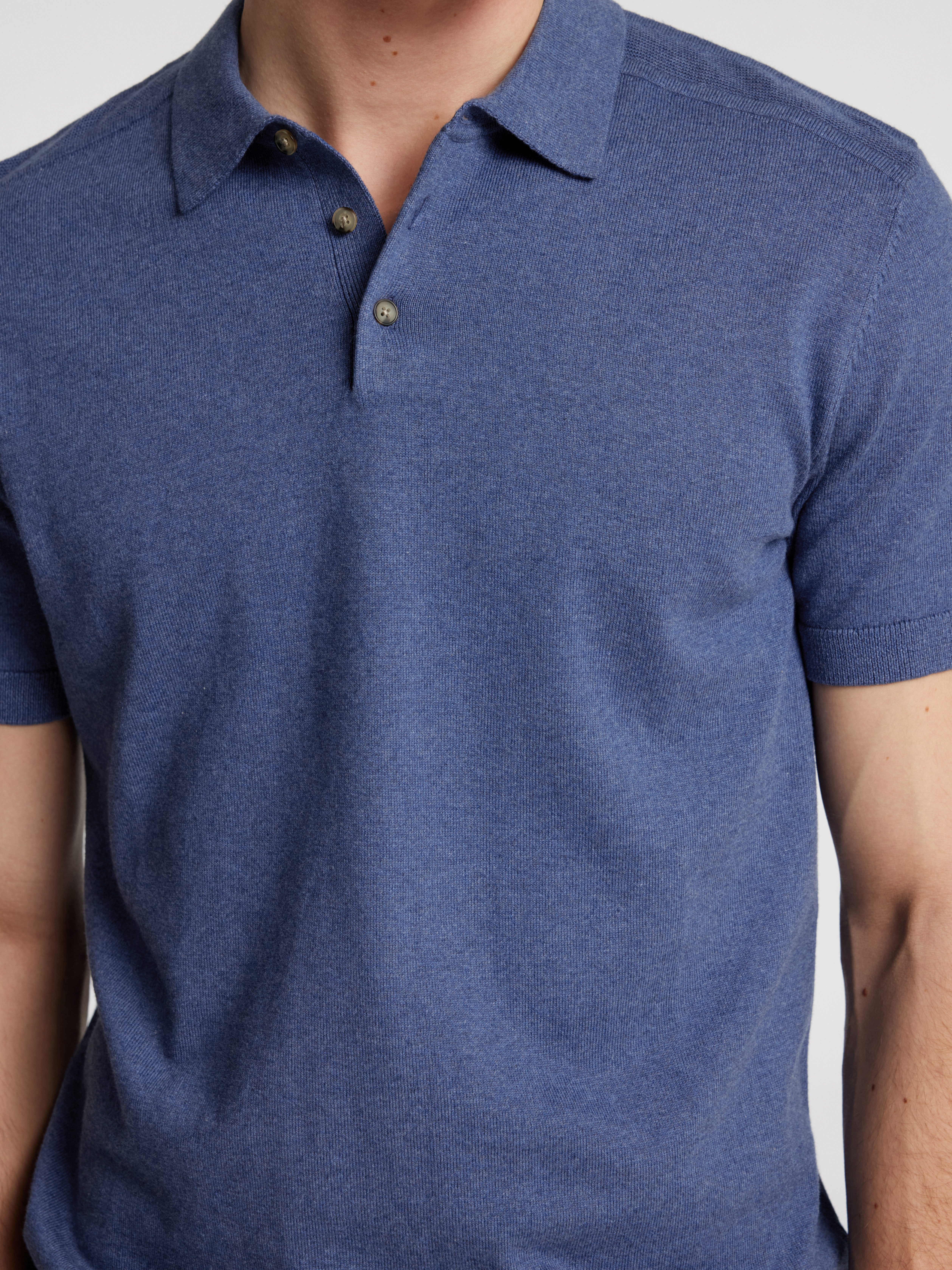 SELECTED HOMME Poloshirt SLHBERG SS KNIT POLO NOOS