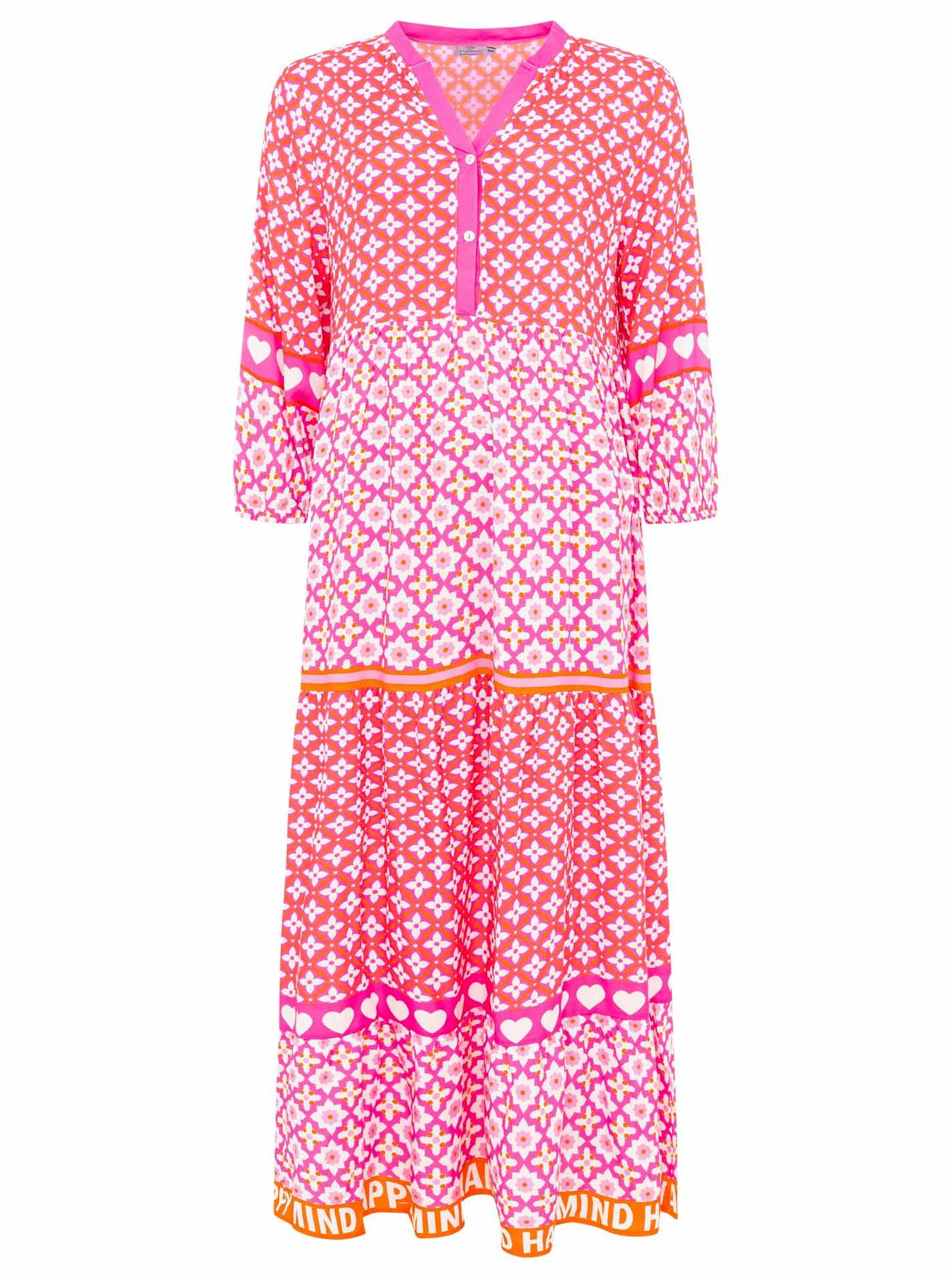 Zwillingsherz Maxi-jurk Dreams dames maxi-jurken maat SM (S/M) roze