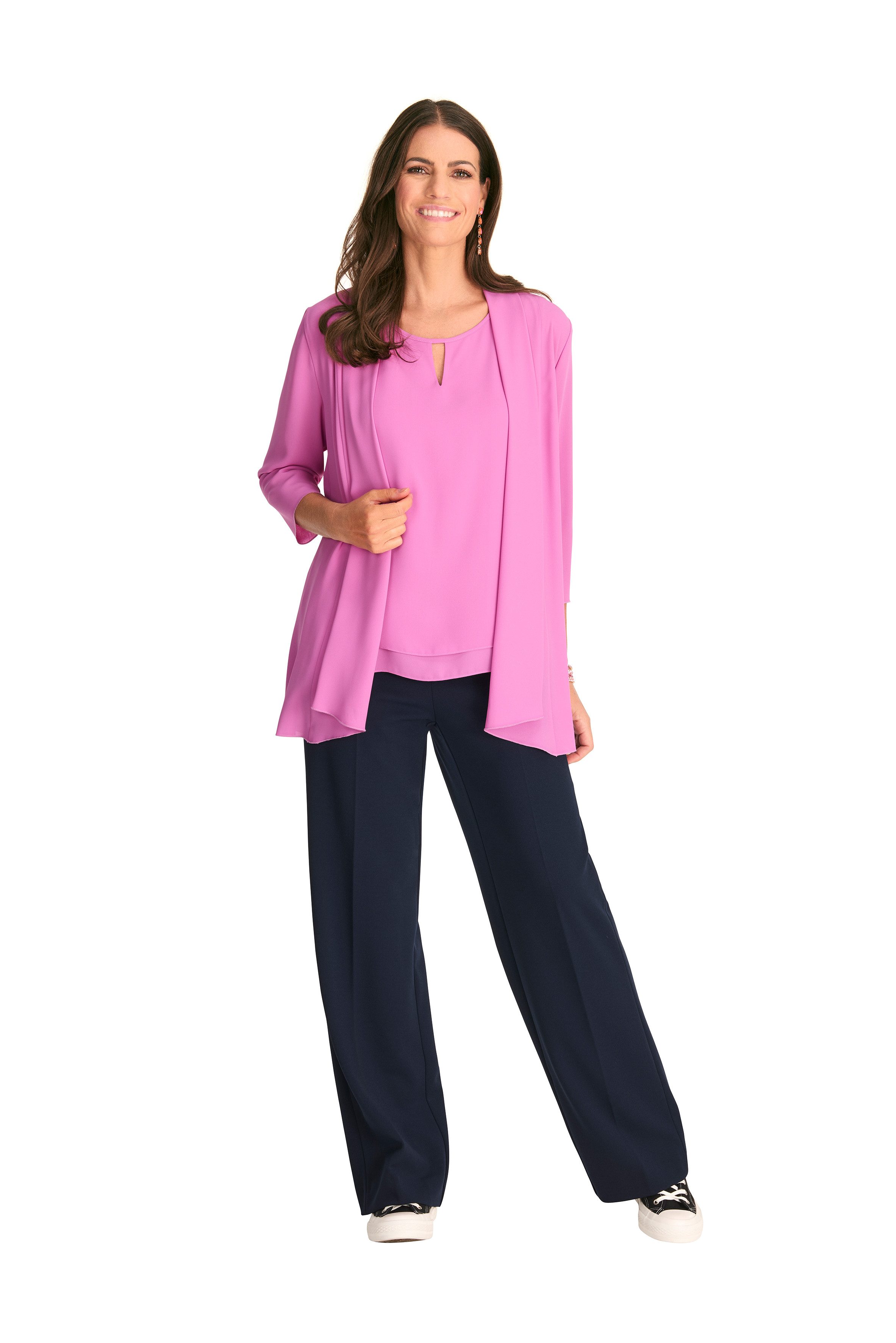 HERMANN LANGE Collection Blouseblazer in semi-transparante kwaliteit