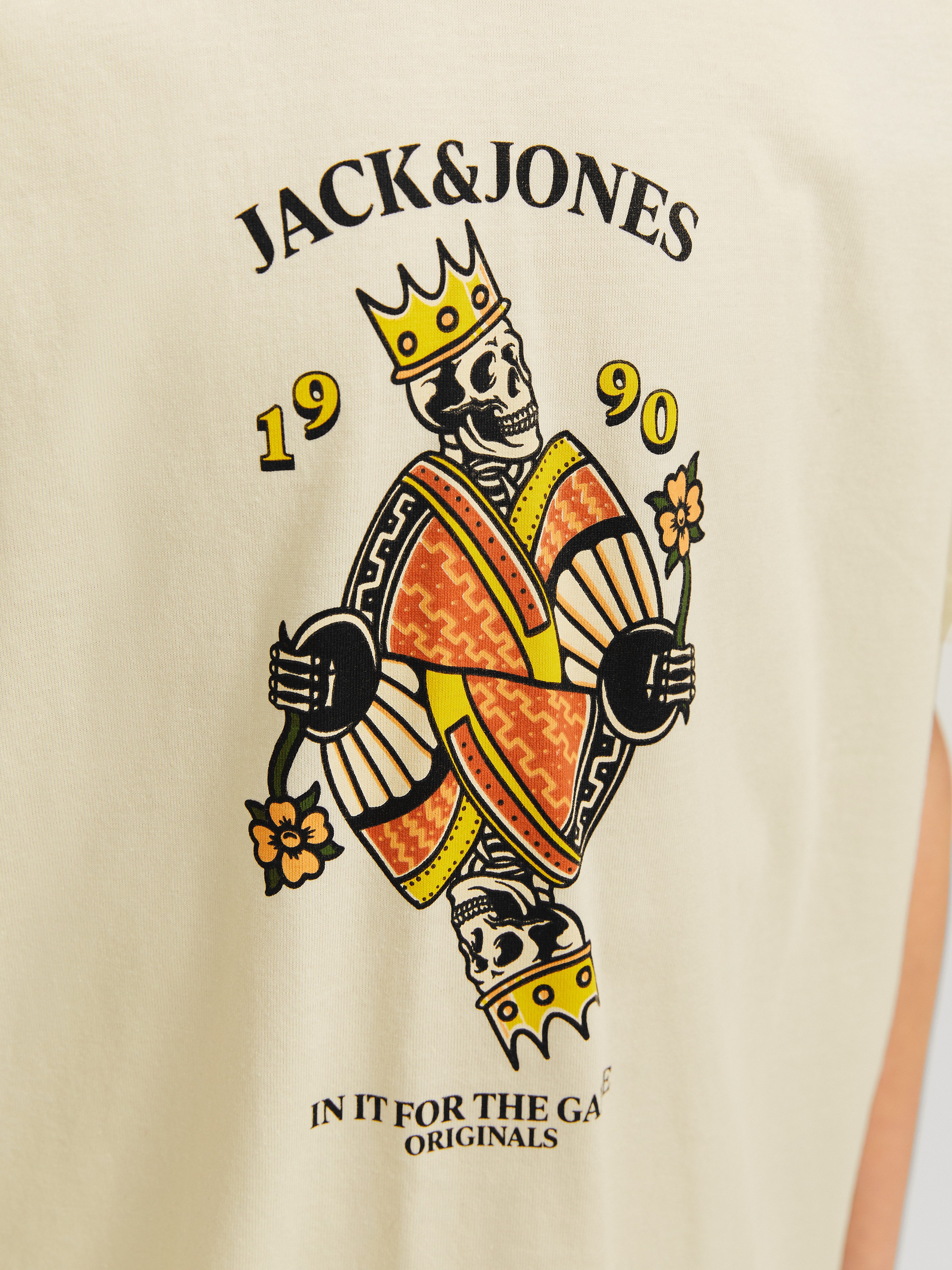 Jack & Jones Junior T-shirt JORANATOMY SKULL TEE SS CREW NECK SN JNR