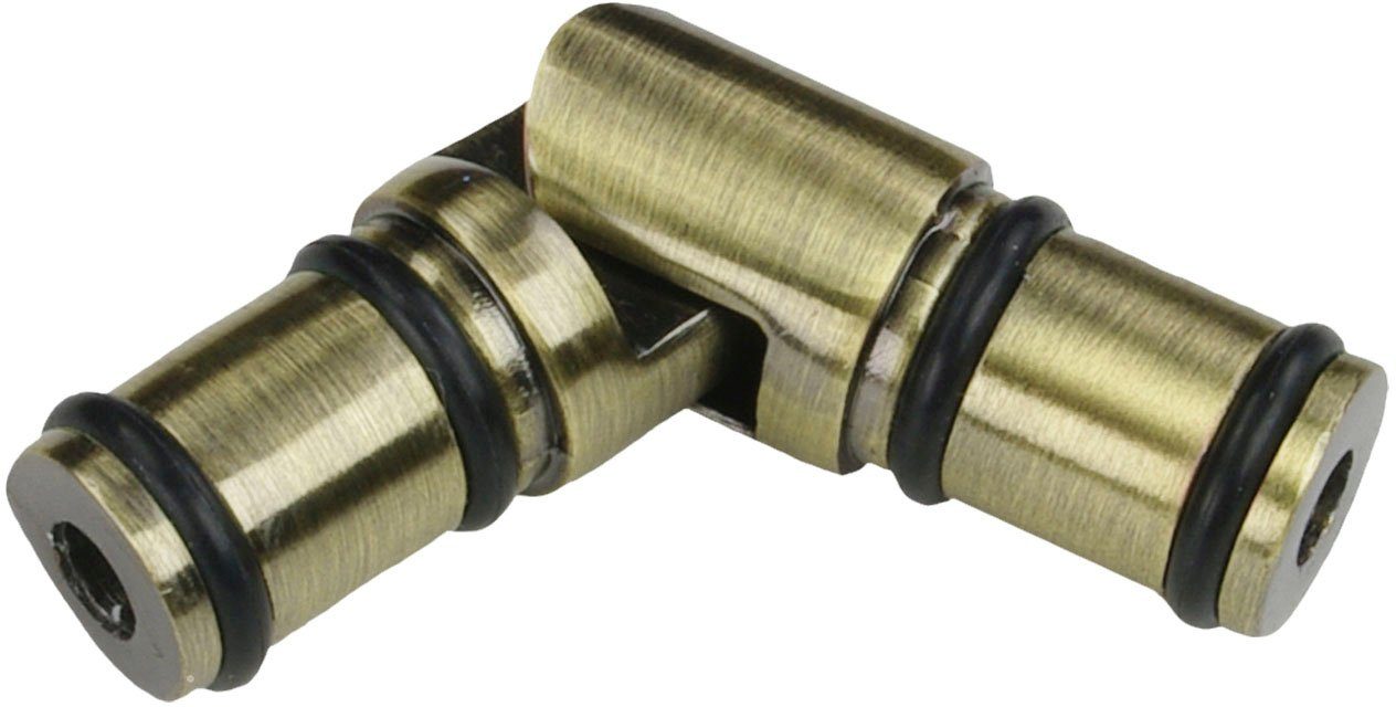Liedeco Reserveonderdelen voor gordijnbevestiging Verbindingsstuk, hoeksteun "Esperanca" voor 16 mm stangen Verbindingen, hoekverbinding (1 stuk)