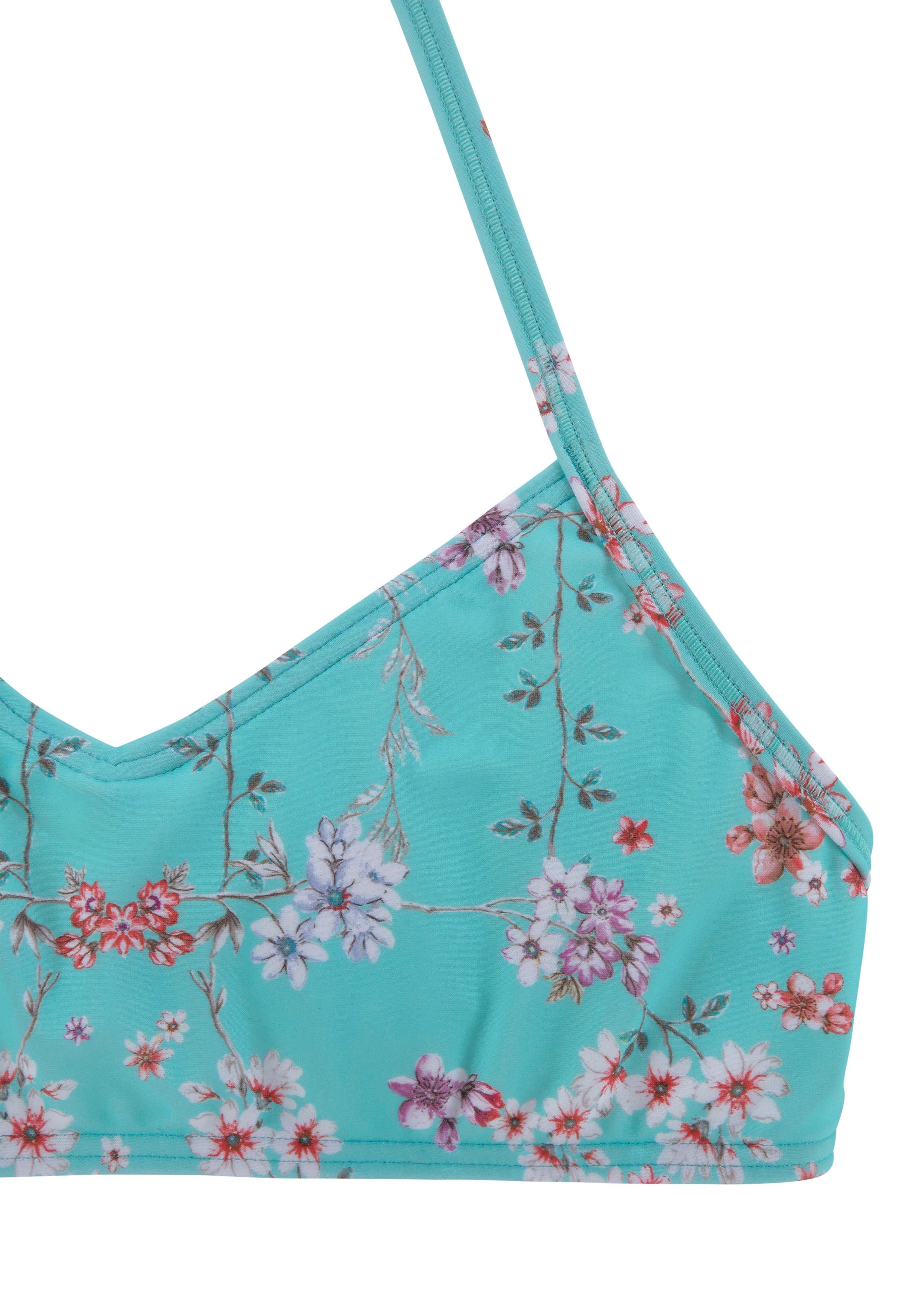 Sunseeker Bustierbikini Ditsy Kids met zomerse print