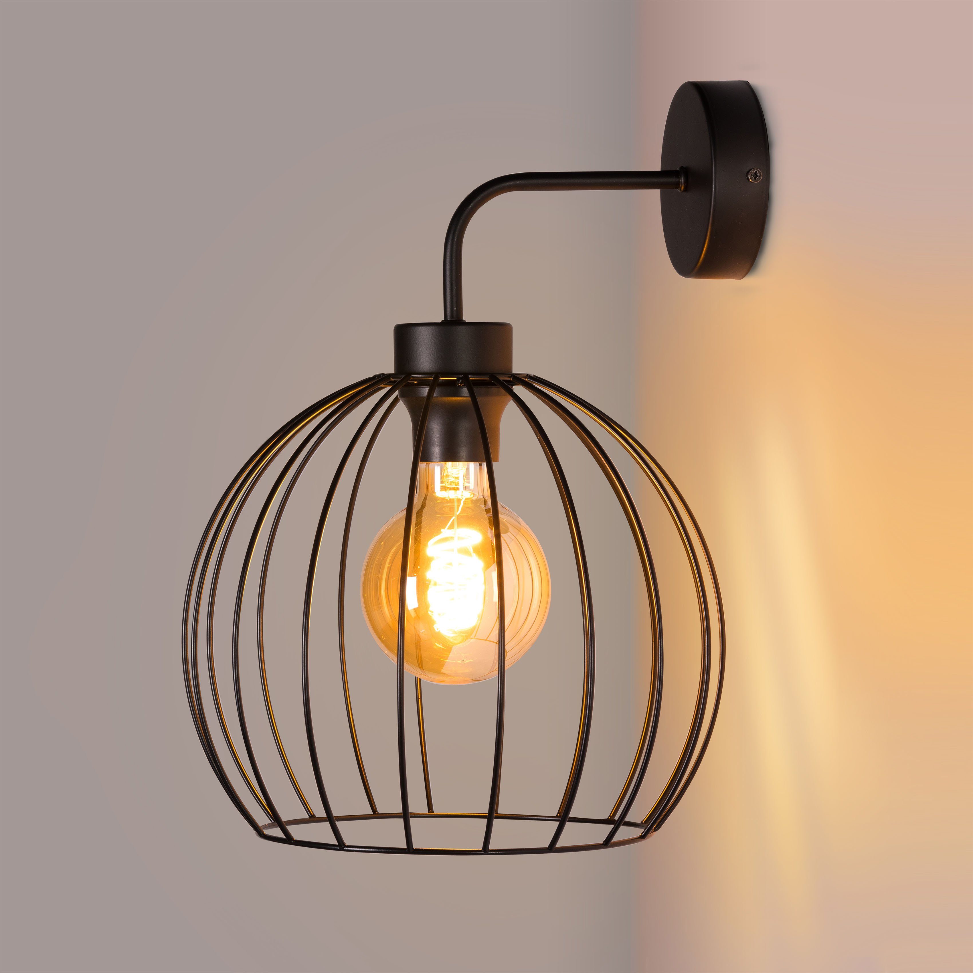 BRITOP LIGHTING Wandlamp COOP Decoratieve lamp van metaal, bijpassende LM E27 / excl., made in Europe (1 stuk)
