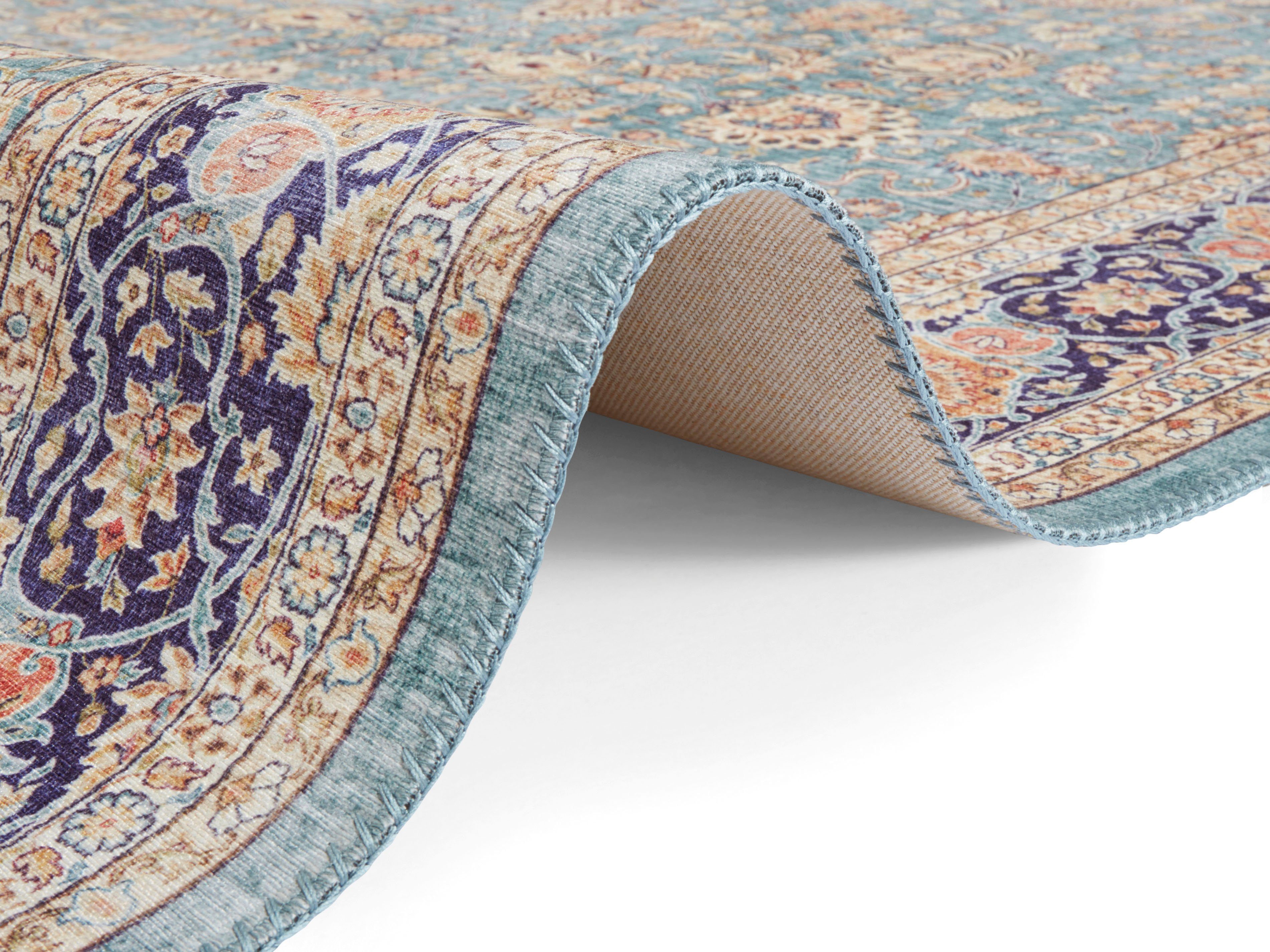 ELLE DECORATION Vloerkleed Keshan Maschad Oosters, loper, kortpolig, vintage, woonkamer, slaapkamer