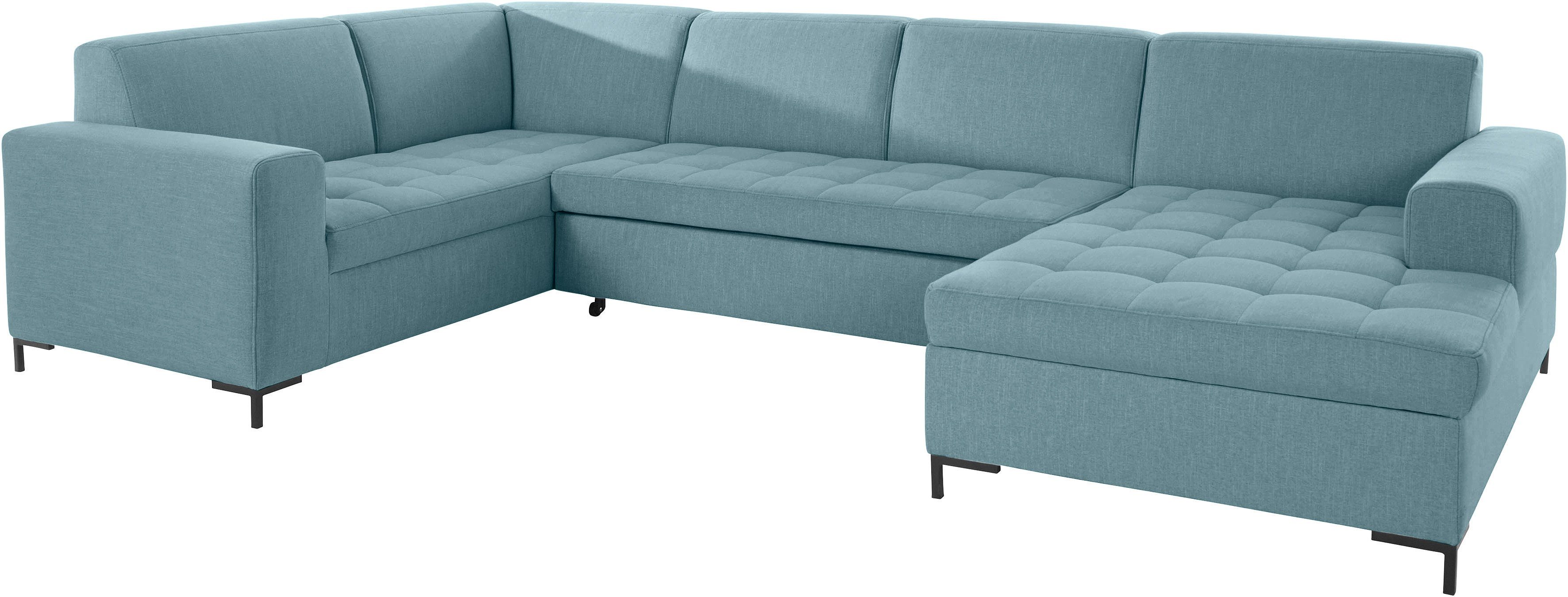 OTTO products Zithoek Grazzo U-vorm hoogwaardige stoffen van gerecycled materiaal, stiksels op de zitting