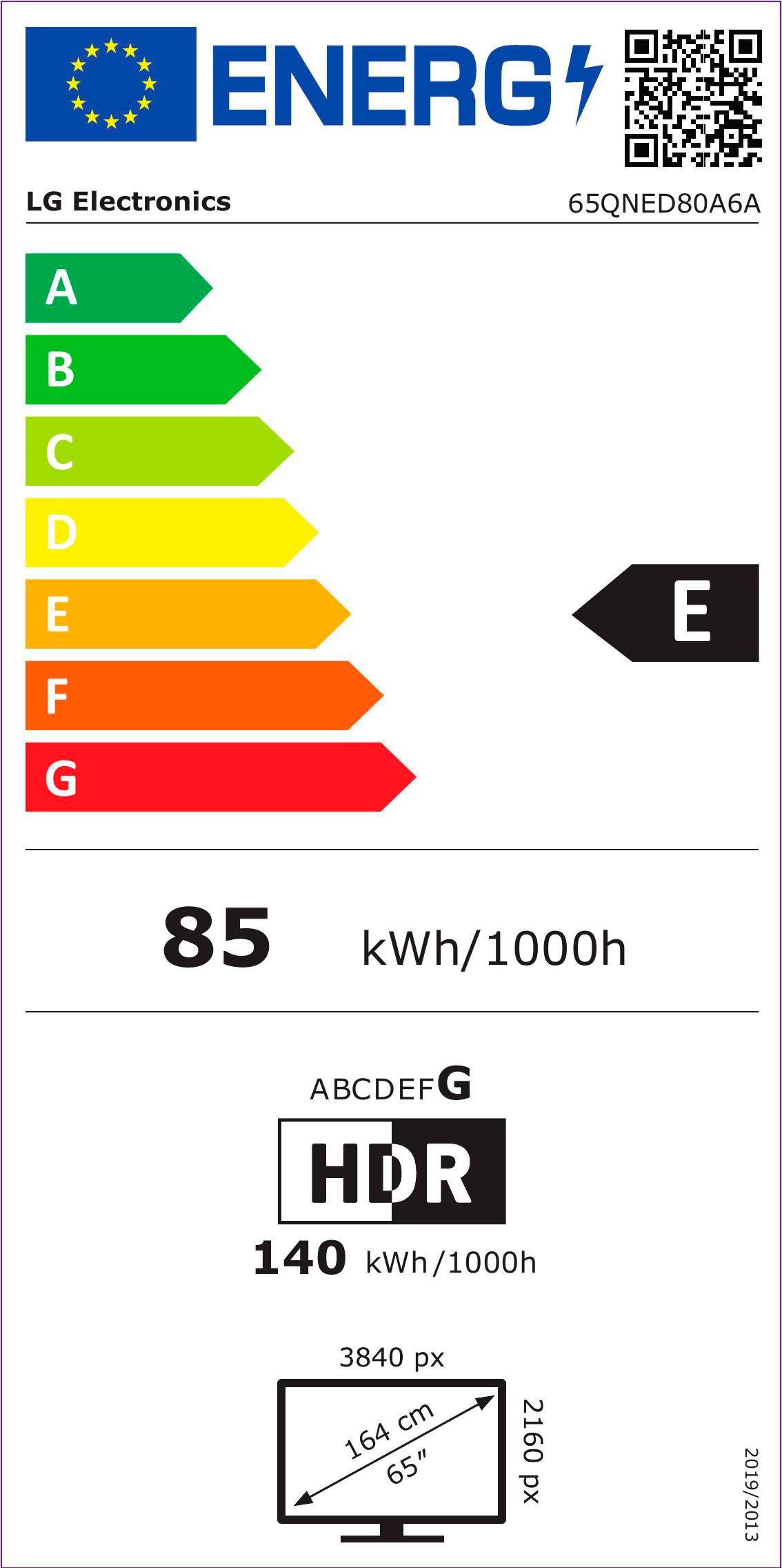 LG QNED-tv 65QNED80A6A