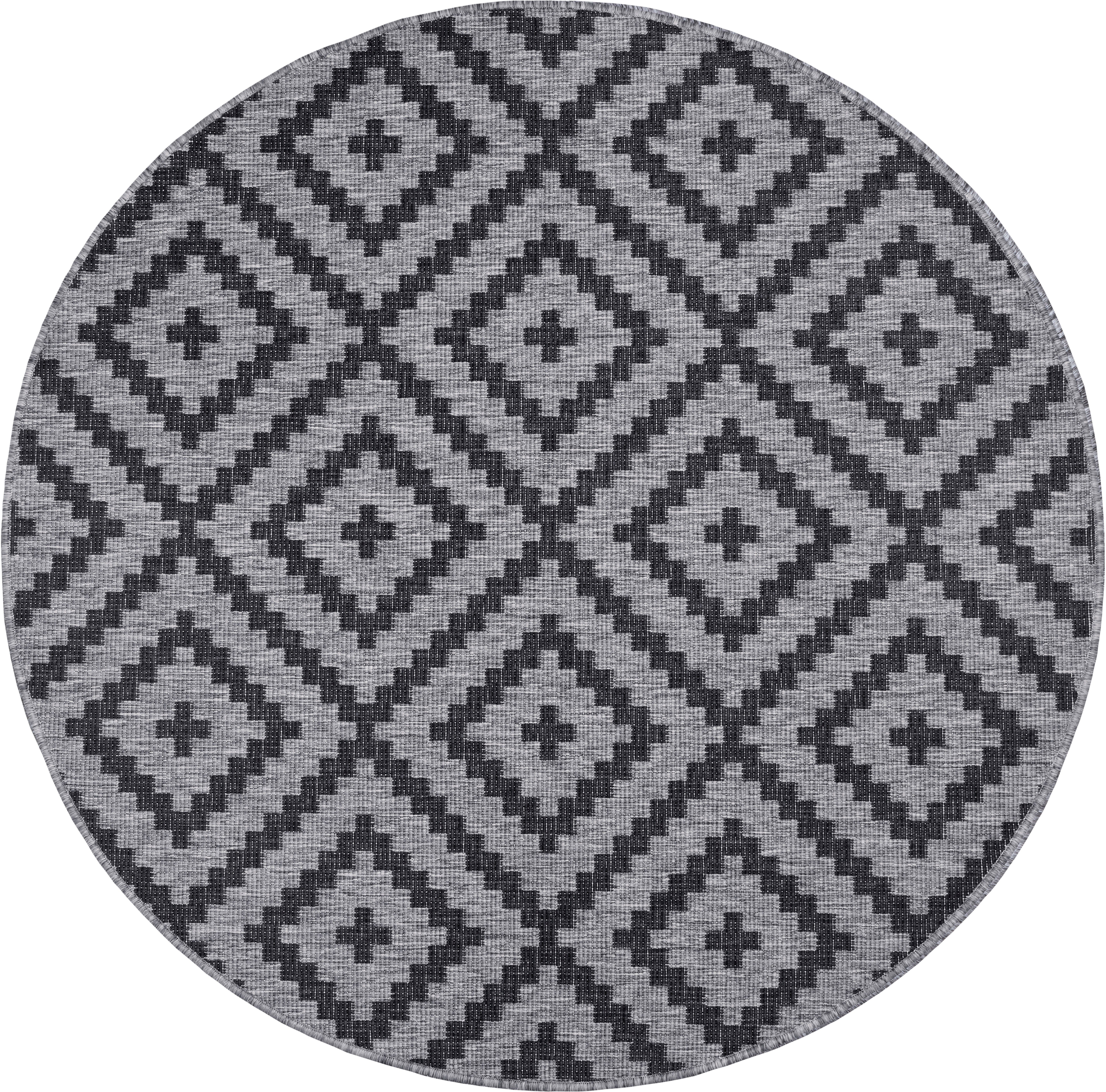 my home Vloerkleed Ronda tweezijdig te gebruiken kleed Sisal-look, platweefsel, in- en outdoor, geometrisch boho design
