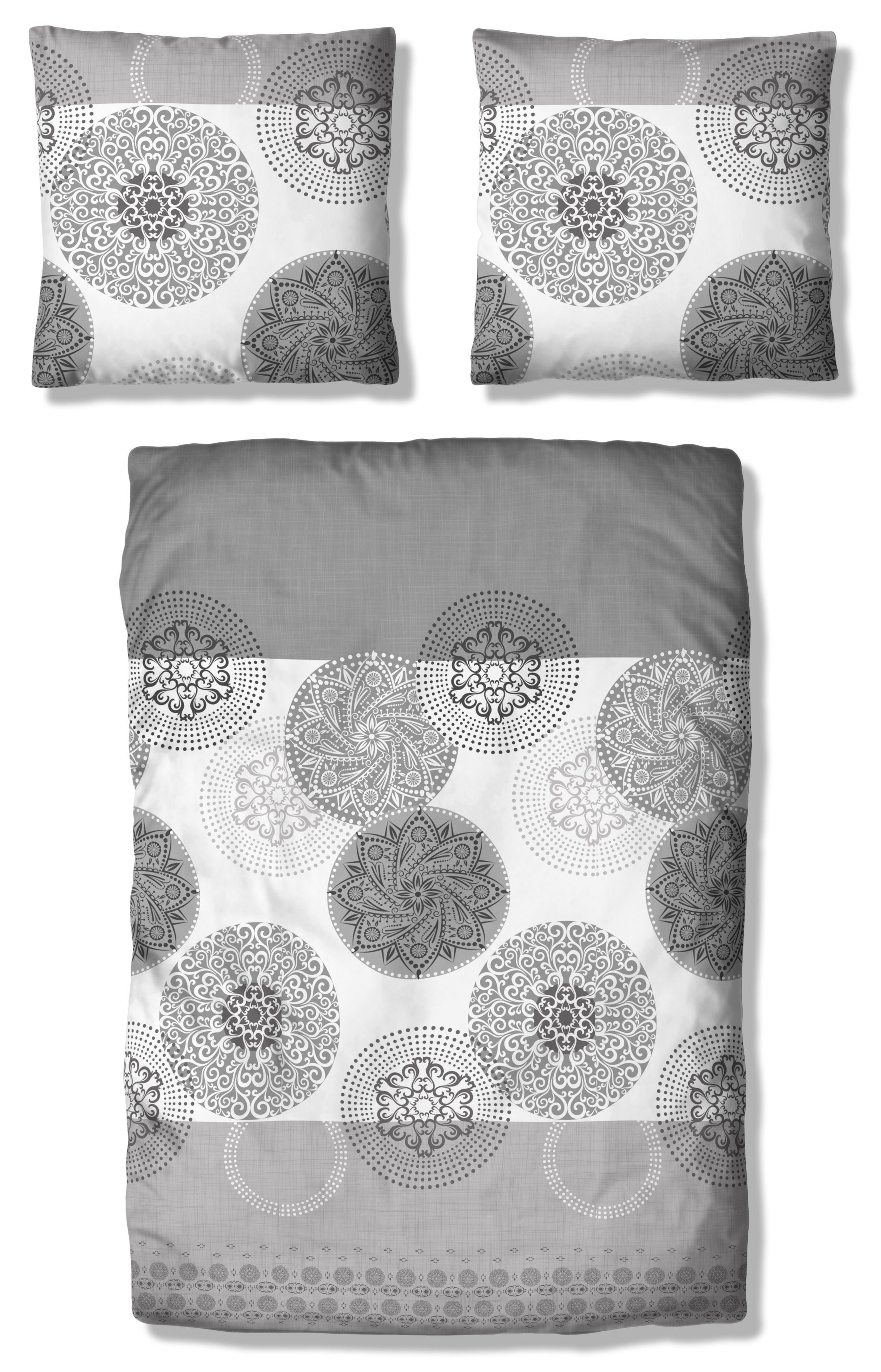 my home Beddengoed Tesso in mt. 135x200, 155x220 of 200x200 cm Katoen, dekbedovertrek met ornamenten en in verschillende kwaliteiten