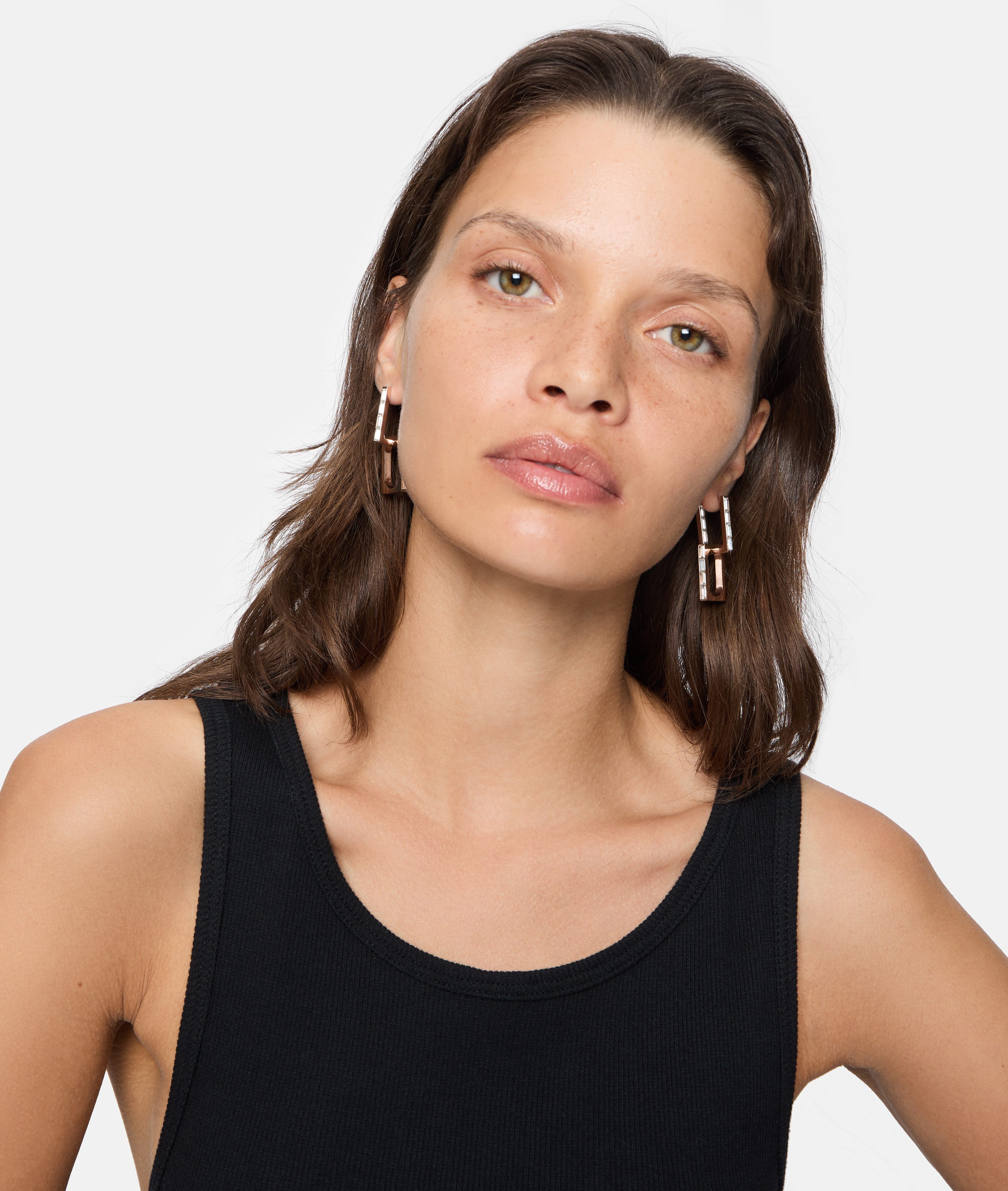 Liebeskind Berlin Paar creolen Sieraden Geschenk RVS Oorbellen Sparkling Link, LJ-1464, LJ-1465