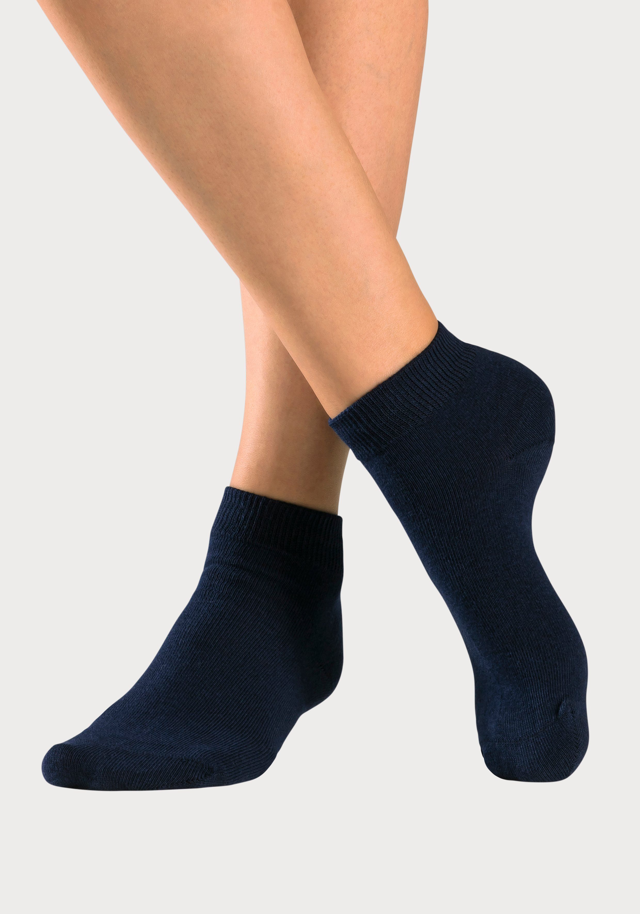 H.I.S Korte sokken met ingebreide symbolen (set 10 paar)
