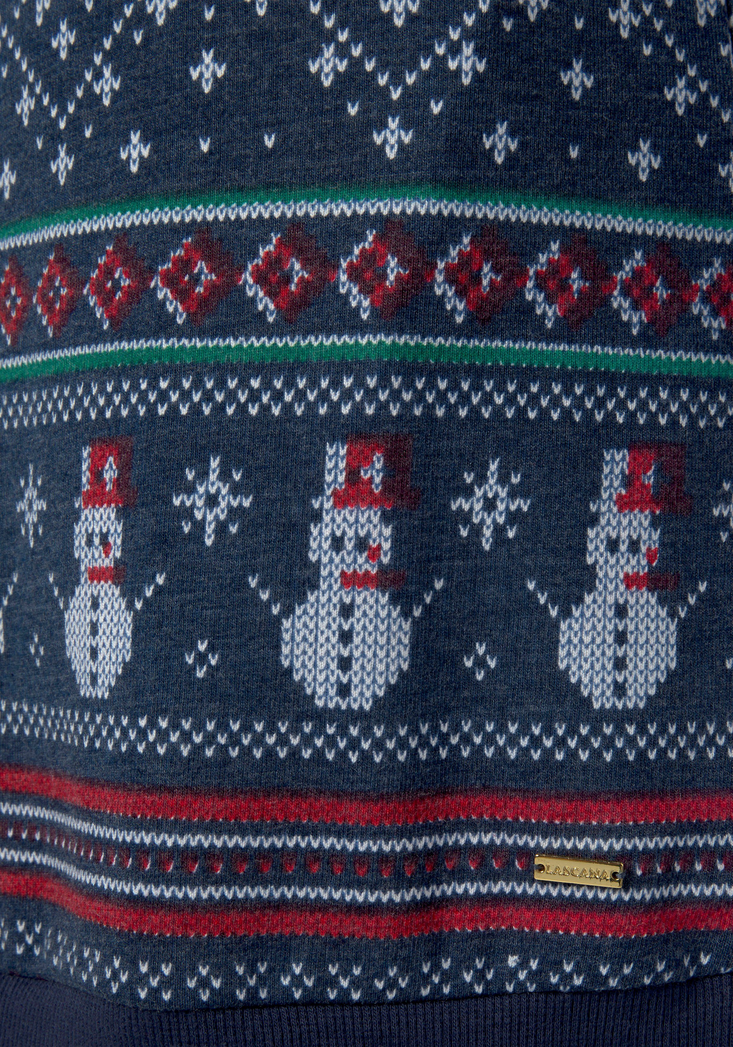 Lascana Nachthemd met winterse print