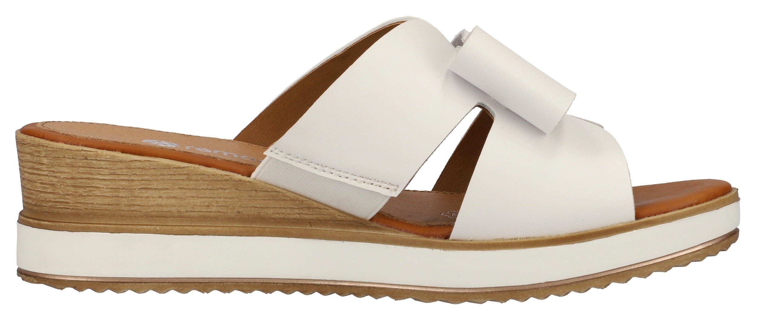 Remonte Slippers , sleehak, zomerschoen met mooie sierstrik