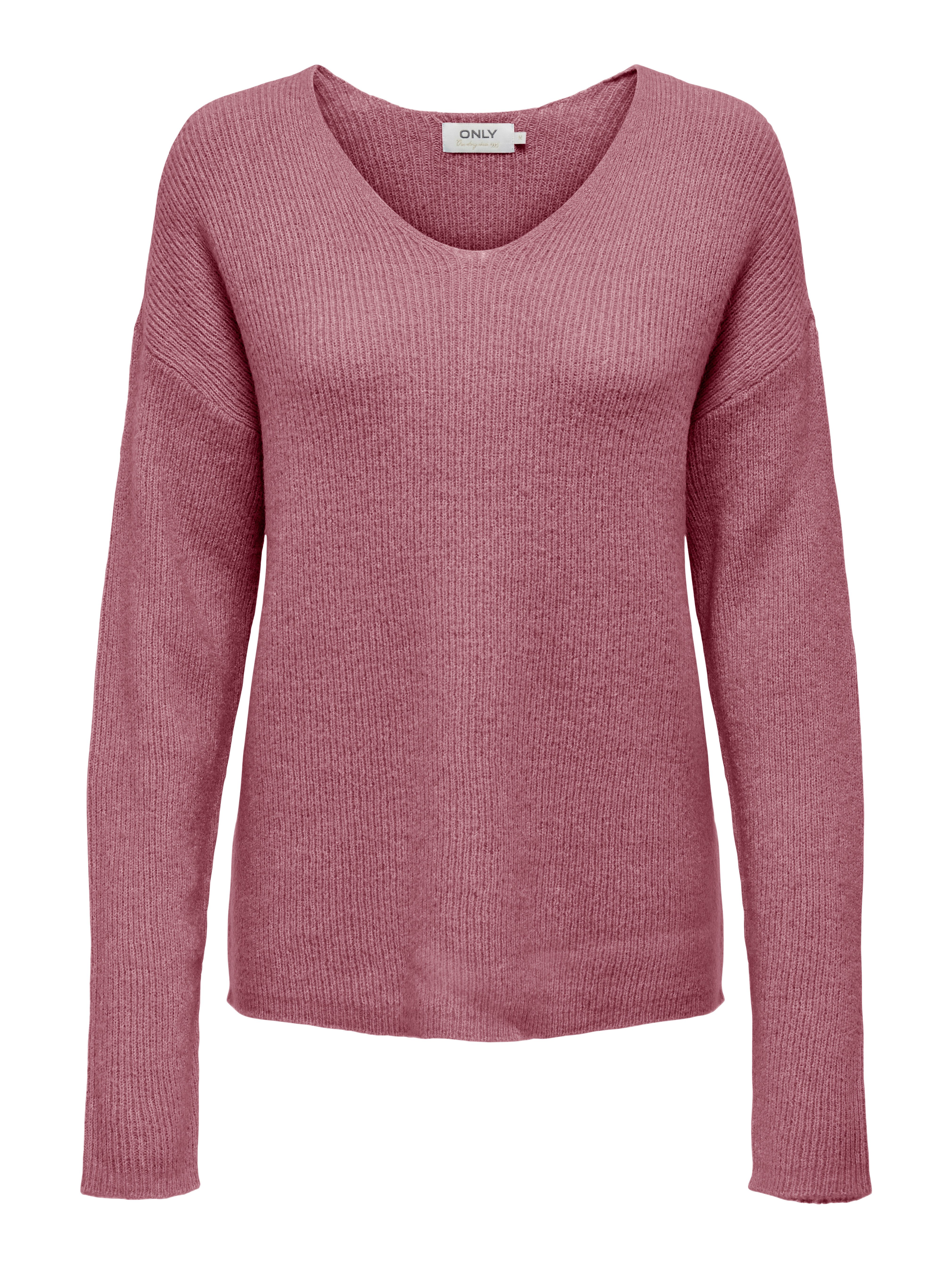 Only Trui met V-hals ONLCAMILLA V-NECK L S PULLOVER KNT NOOS